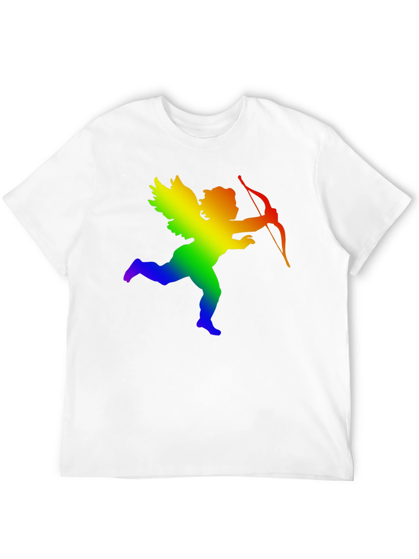 Black Rainbow Cupid Graphic Tee - Black view 12