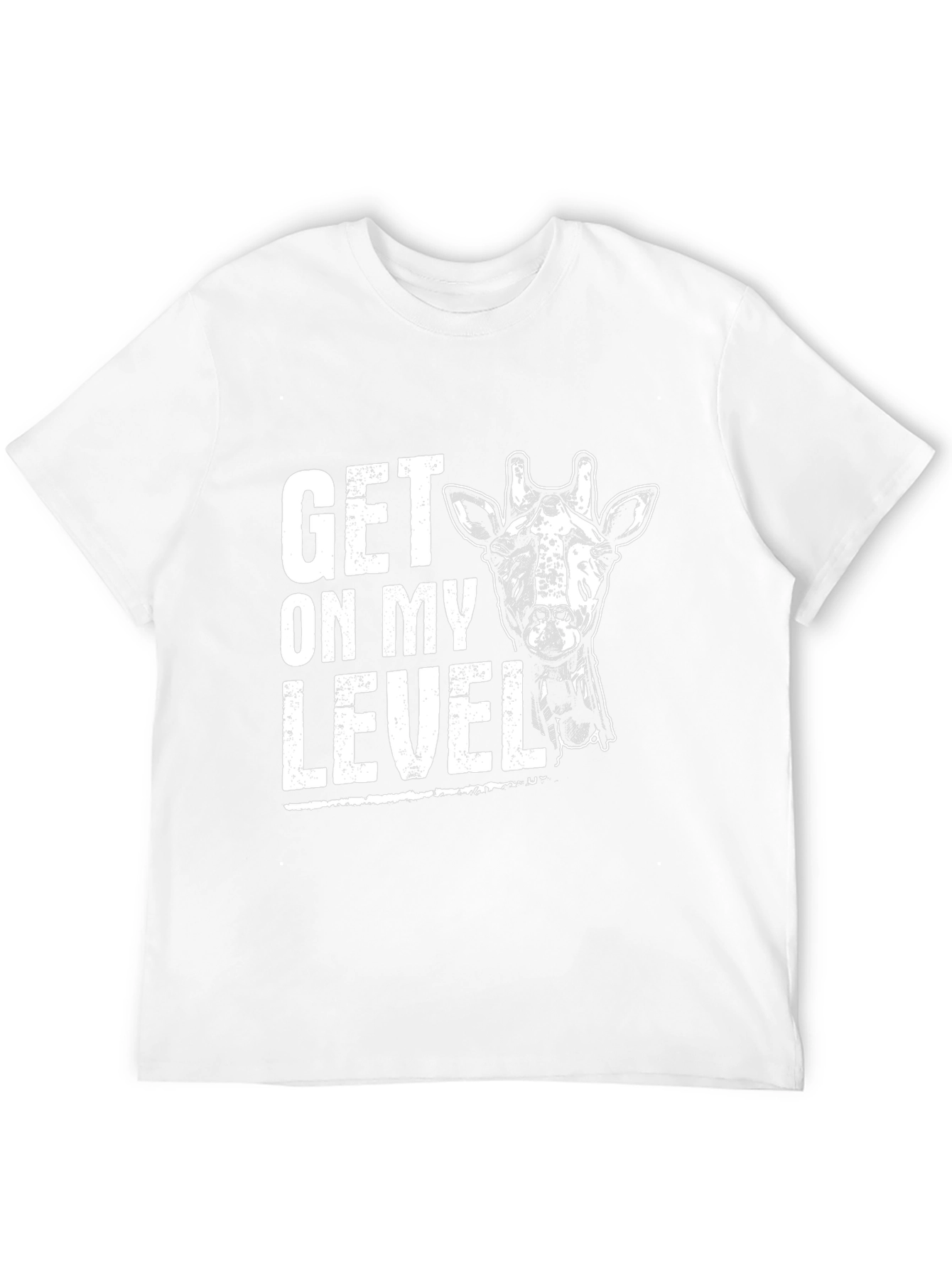 Black Get On My Level Giraffe Graphic Tee - Black view 12