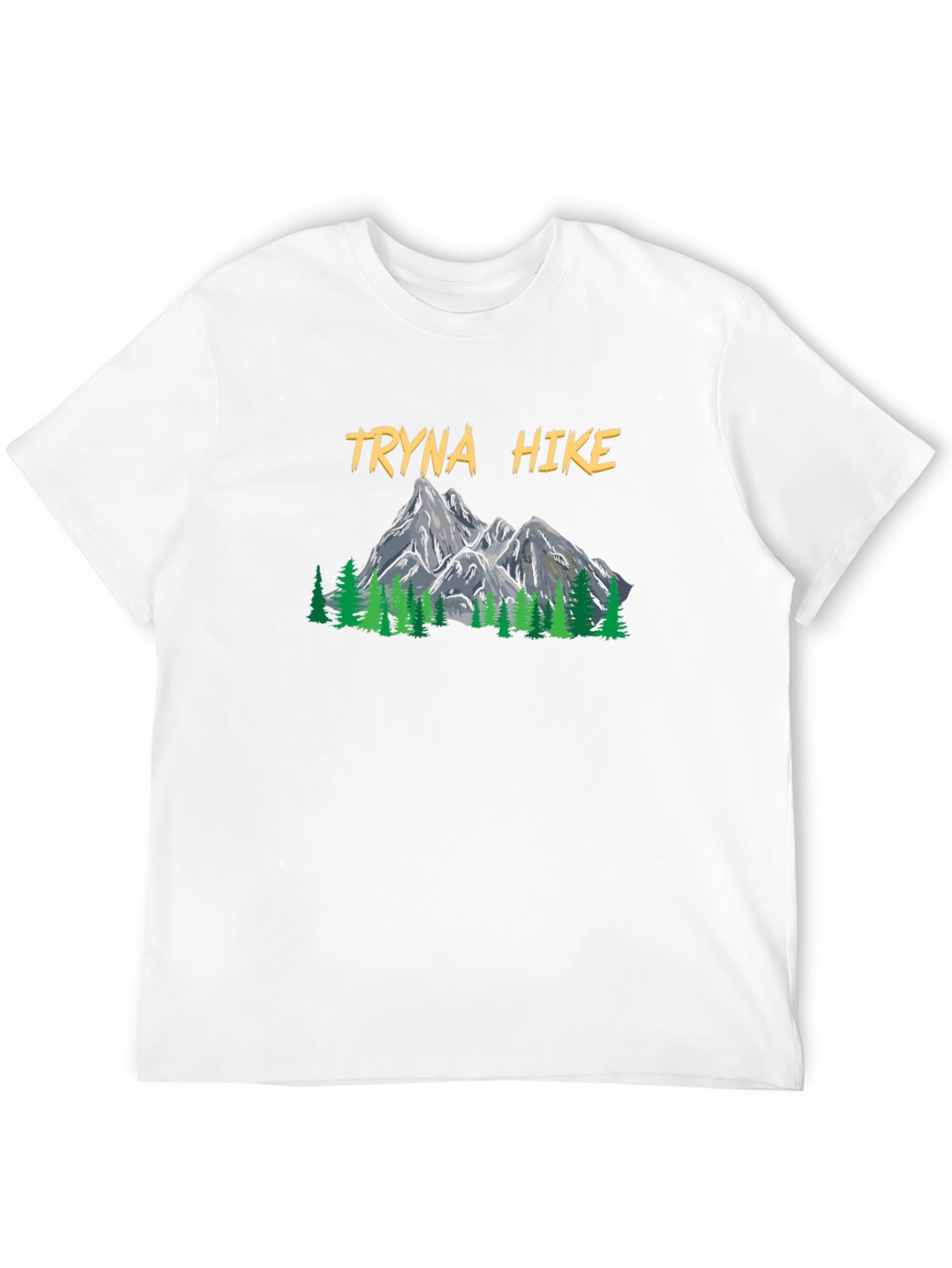 Black Tryna Hike Graphic T-Shirt - Outdoor Adventure Tee view 12