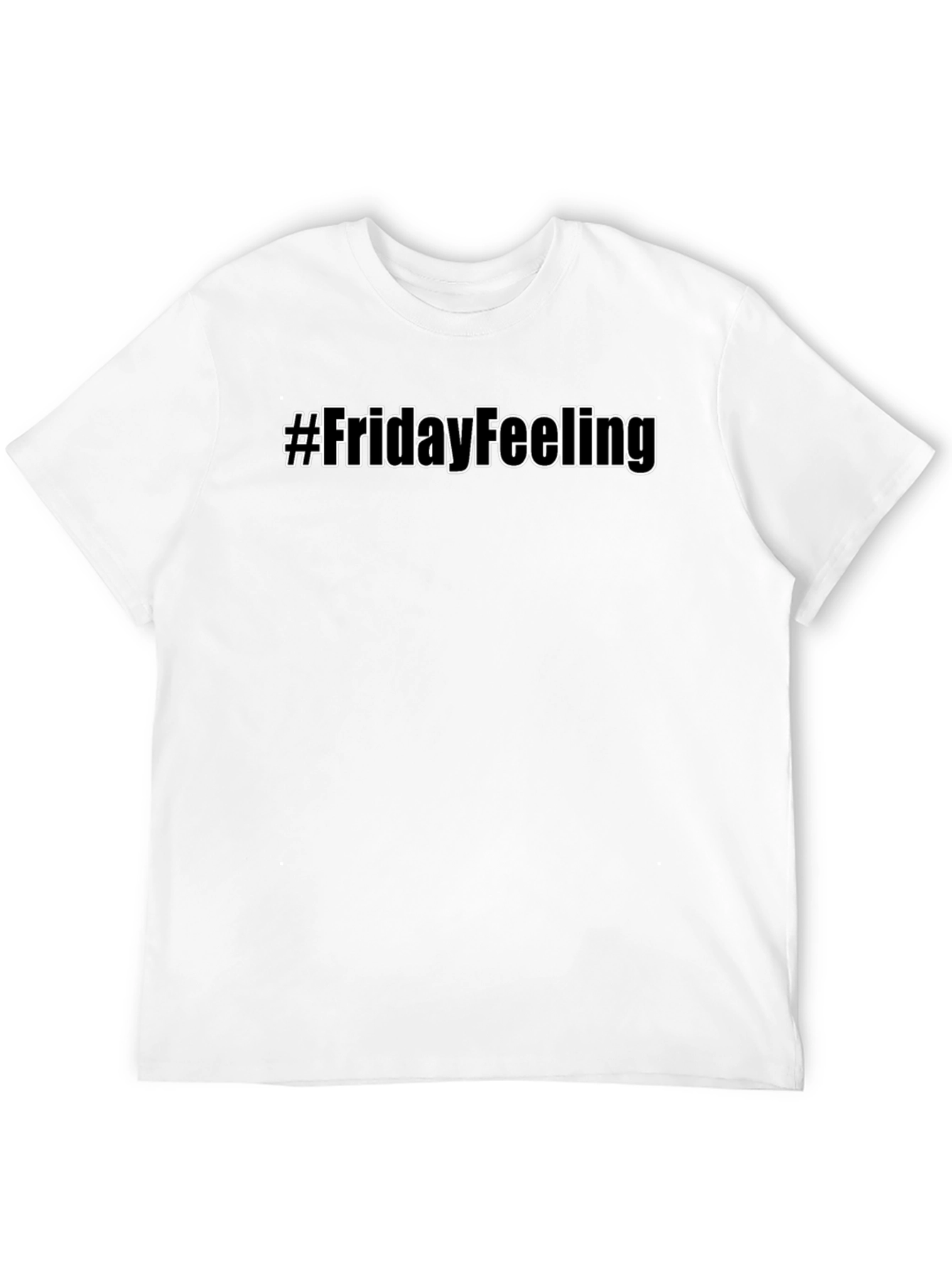 Black #FridayFeeling Black Graphic Tee - Men's Short Sleeve T-Shirt view 12