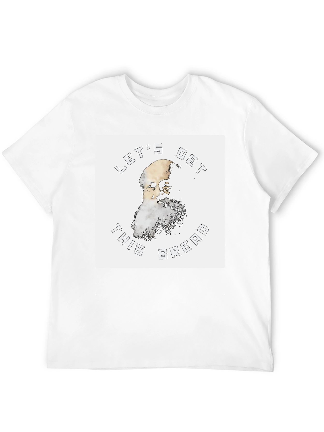 Black Let's Get This Bread T-Shirt view 12