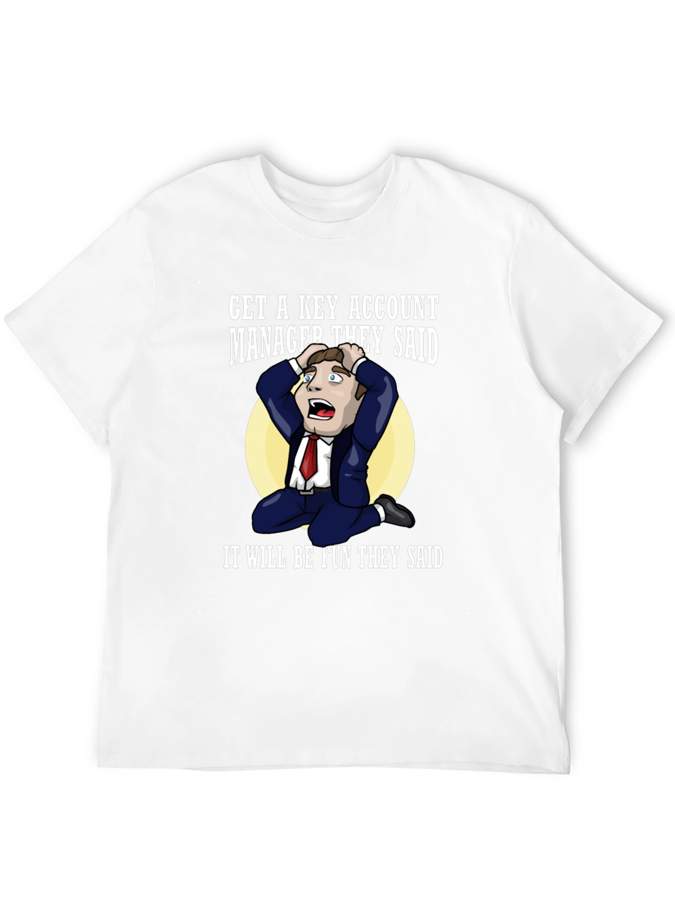 Black Key Account Manager Funny Graphic Tee view 12