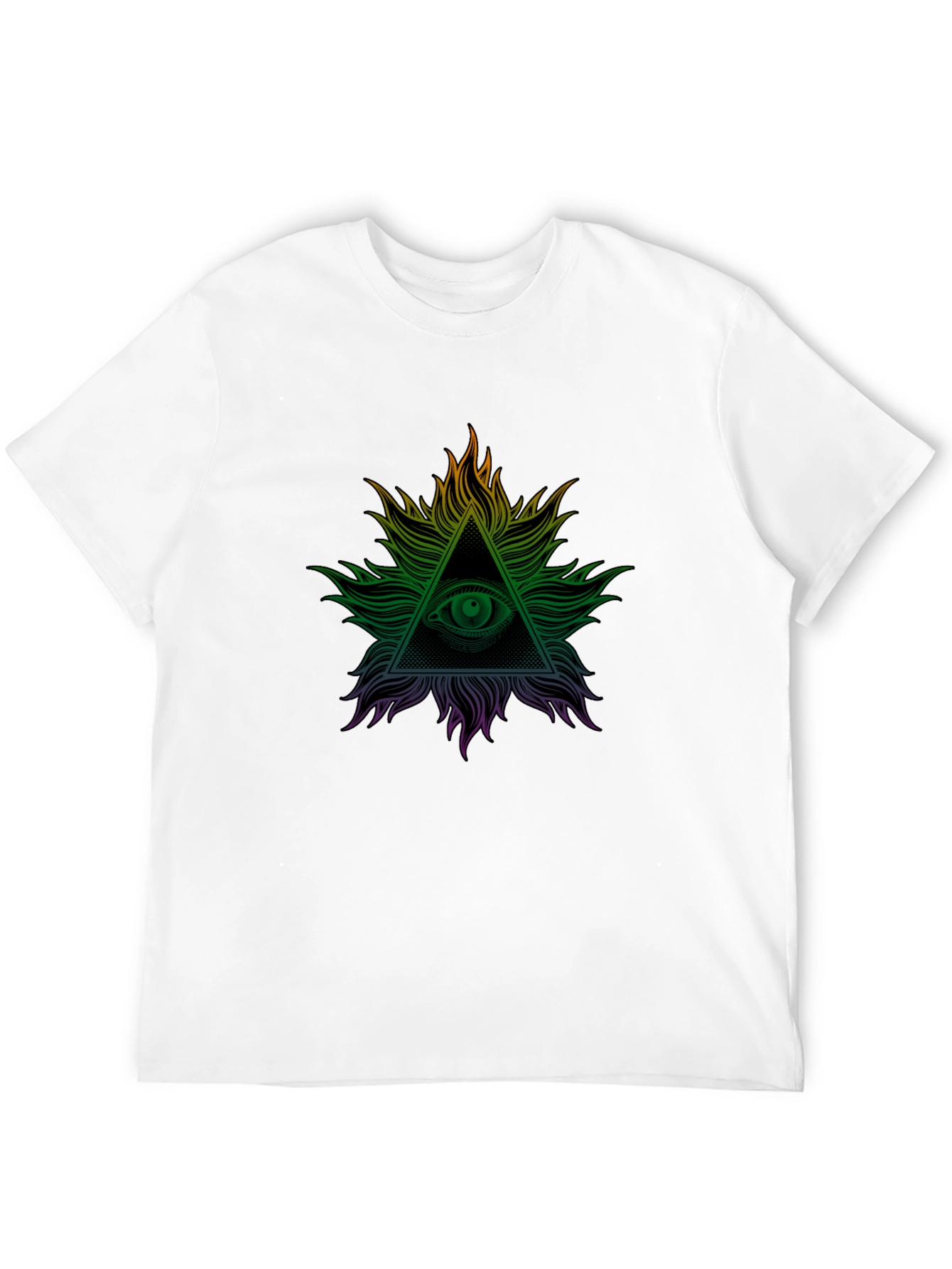 Black All Seeing Eye Graphic Tee - Illuminati Design view 12