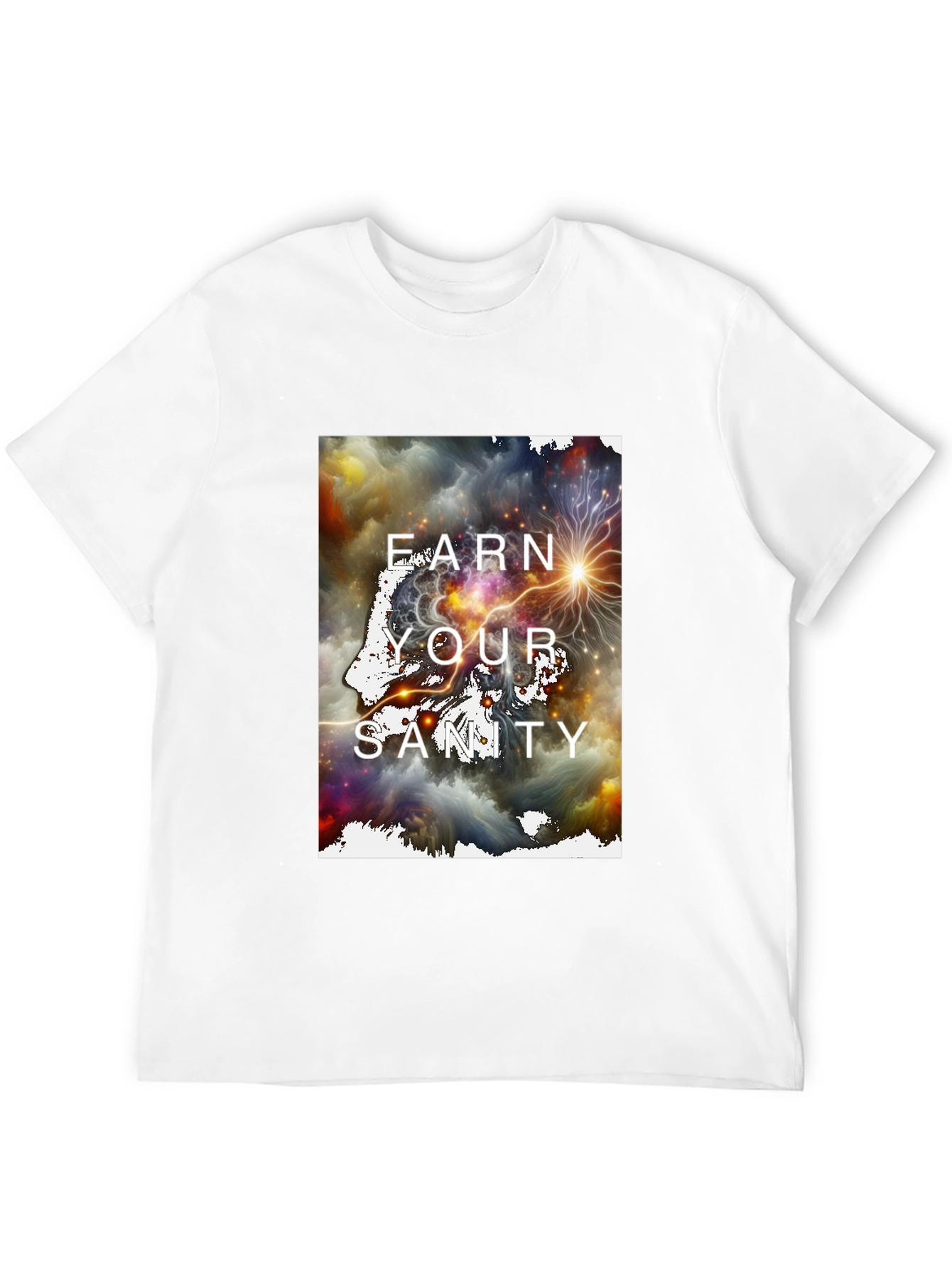 Black Earn Your Sanity Graphic T-Shirt view 12