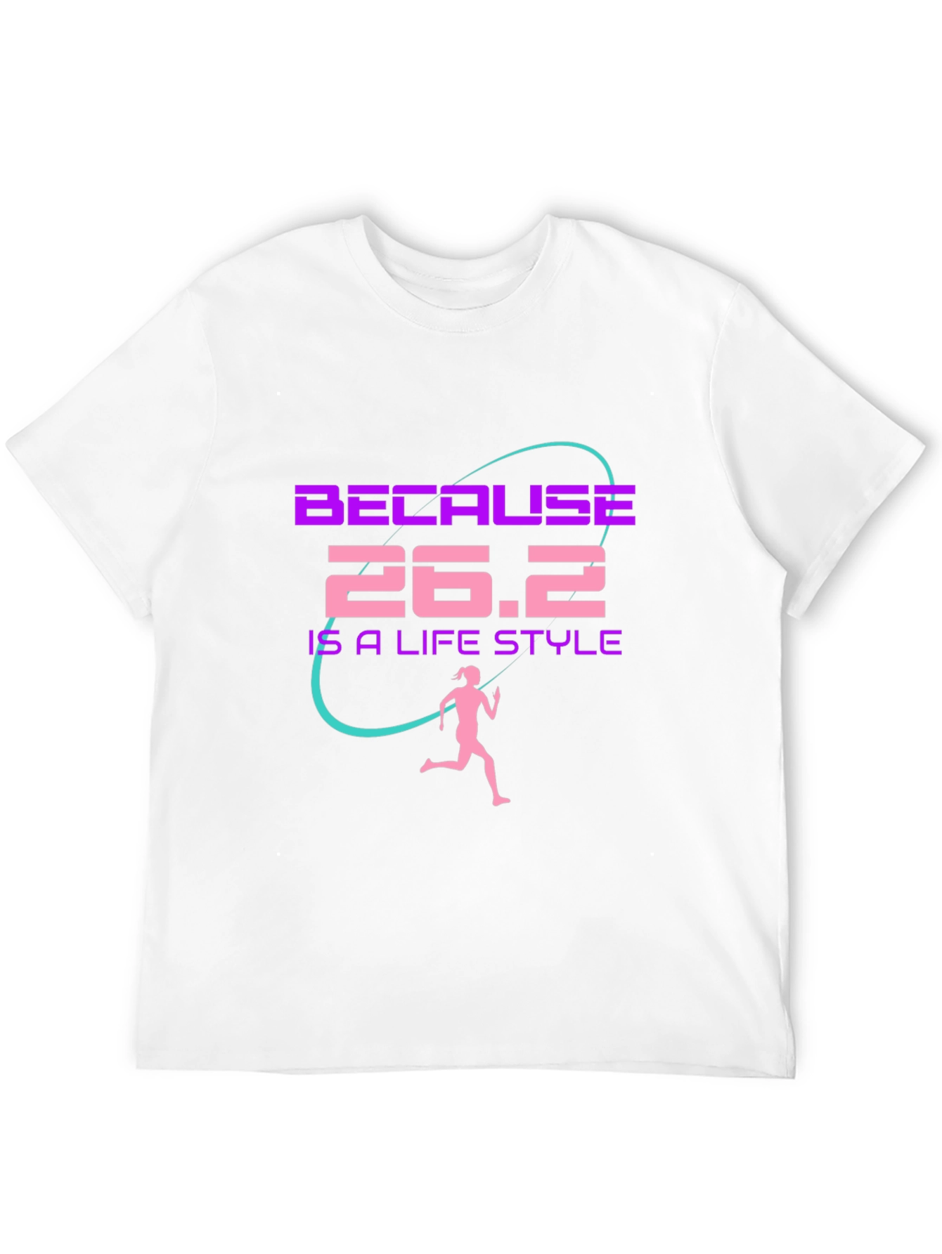 Black 26.2 Marathon Lifestyle T-Shirt - Running Apparel view 12