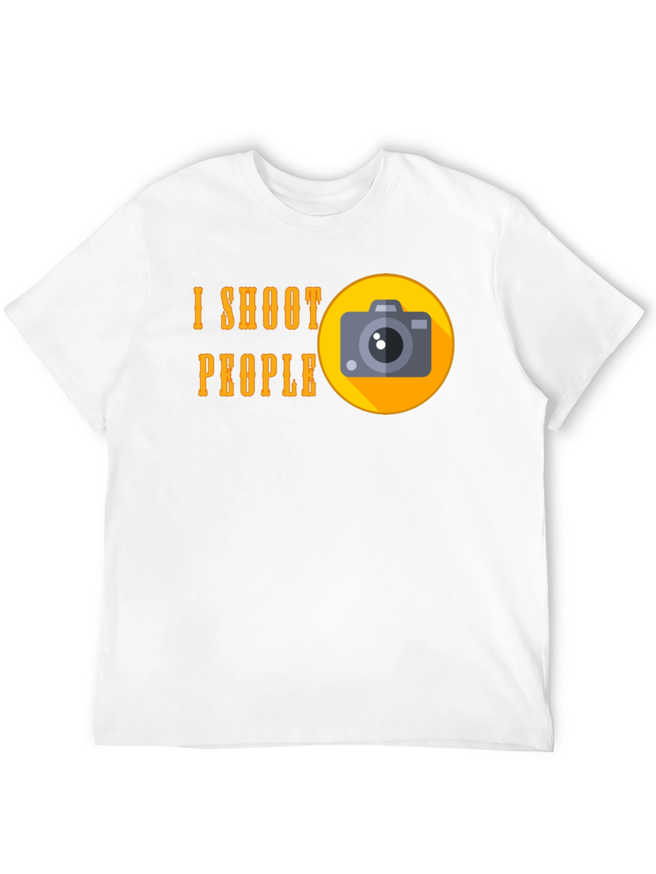 Black I Shoot People T-Shirt - Funny Photographer Tee view 12