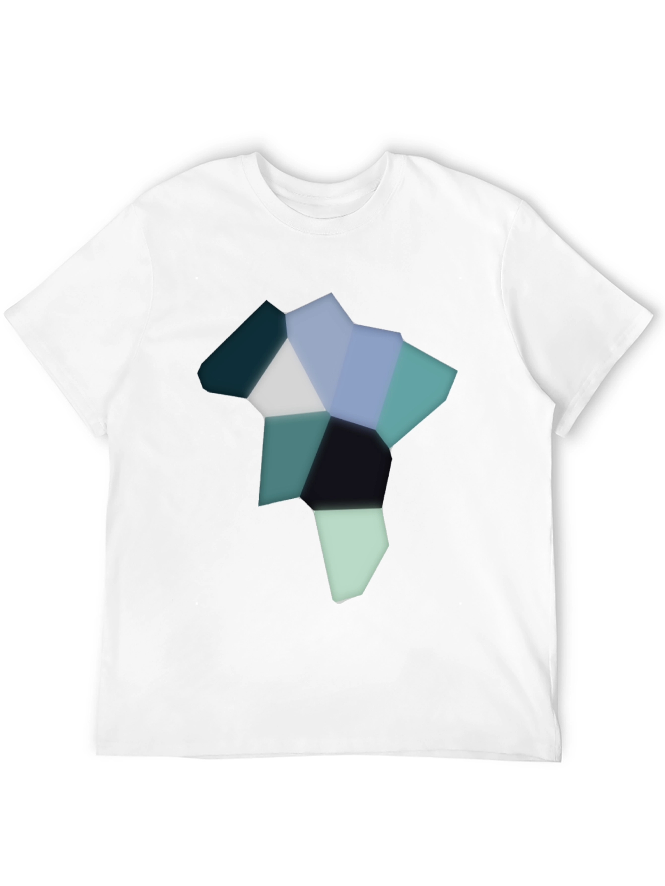 Black Abstract Geometric Graphic Tee - Modern Style view 12