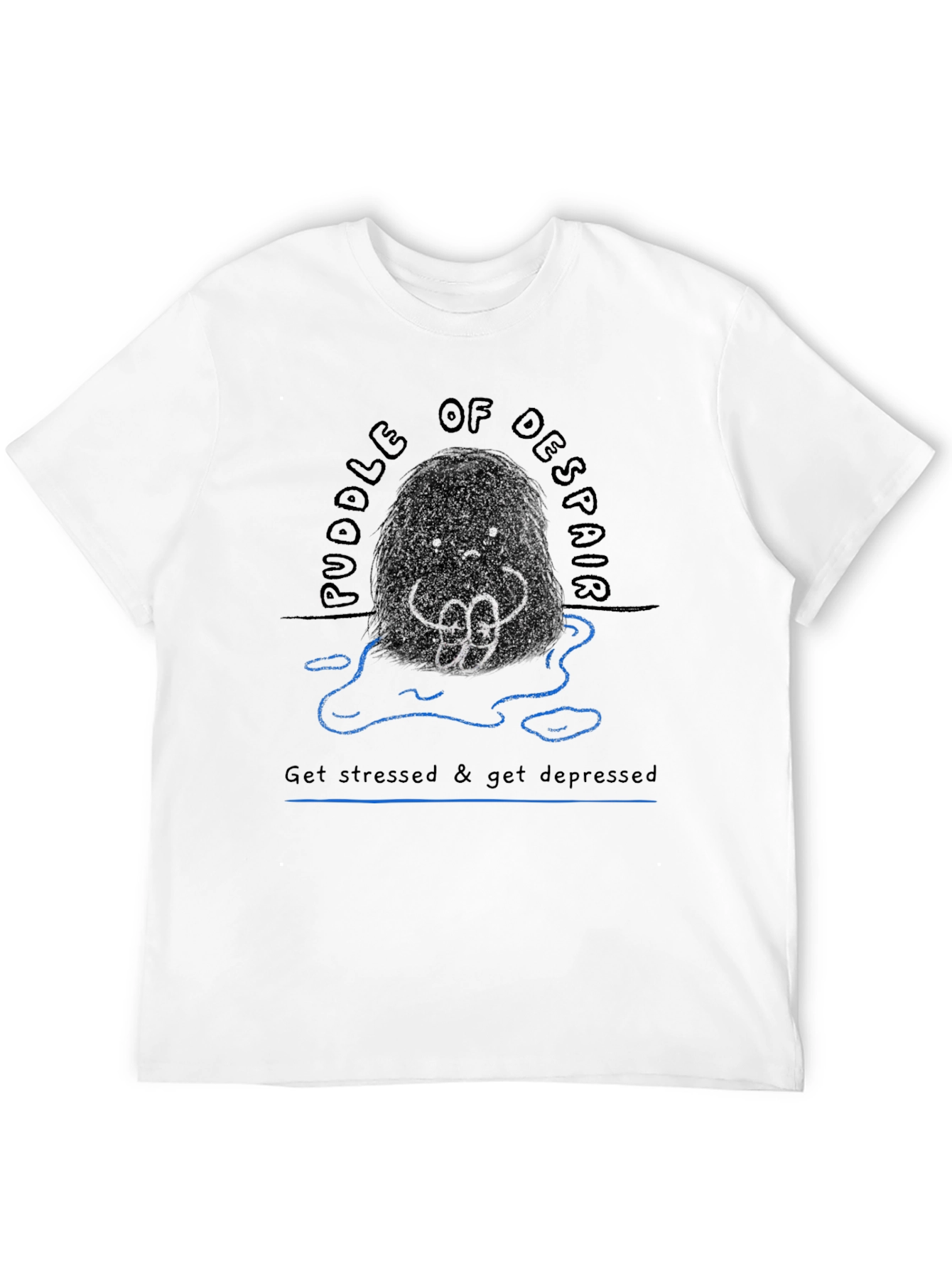 Black Puddle of Despair Graphic Tee - Comfort & Style view 12