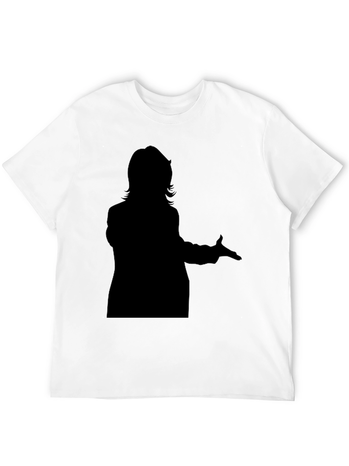 Black Silhouette Graphic Tee - Classic Black T-Shirt view 12