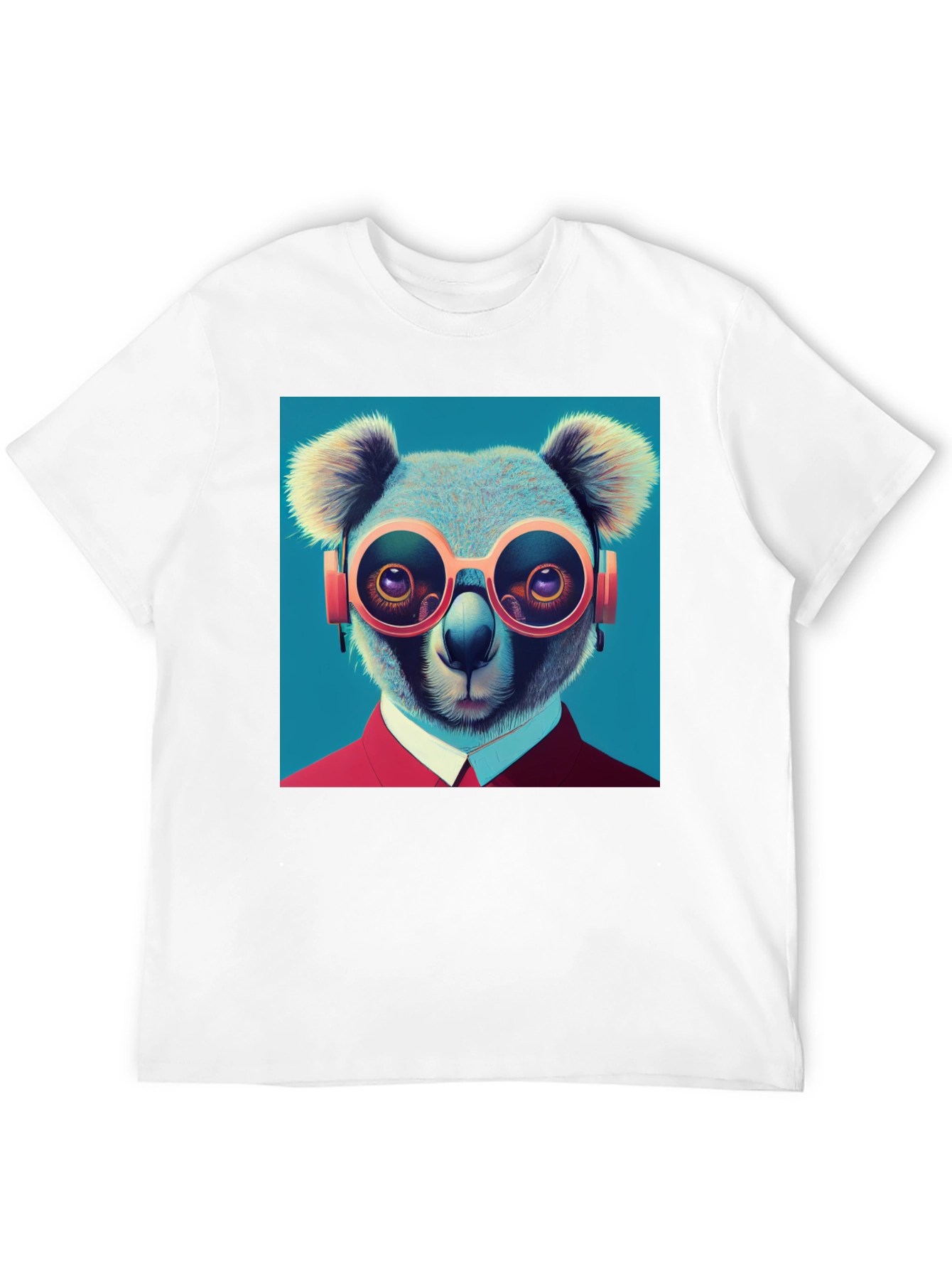 Black Koala in Specs Graphic Tee - Unique Animal Design view 12