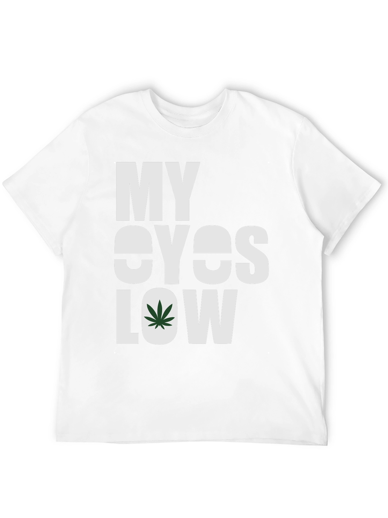 Black My Eyes Low Graphic Tee - Cannabis Inspired view 12