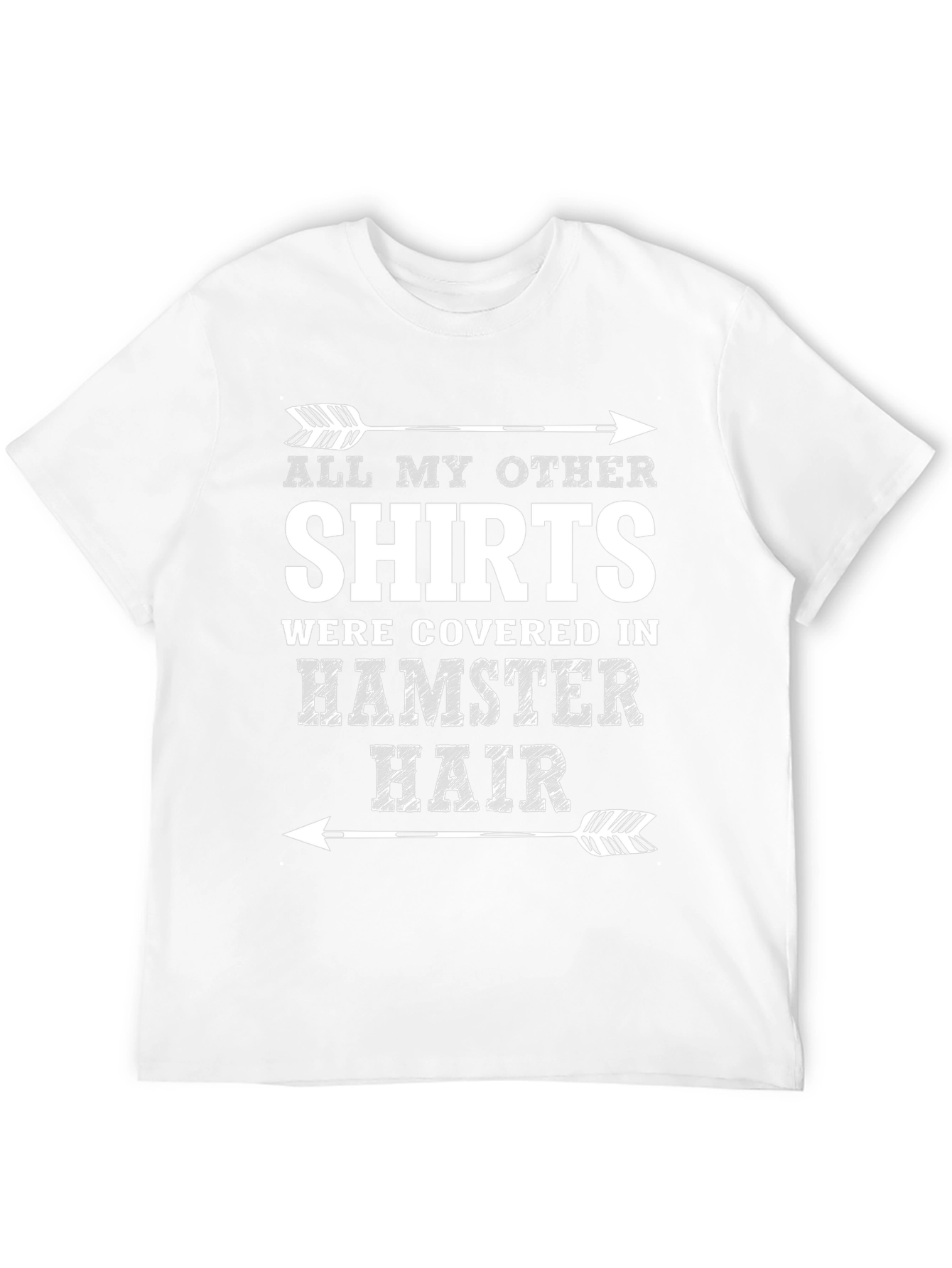 Black Hamster Hair T-Shirt - Funny Pet Owner Tee view 12
