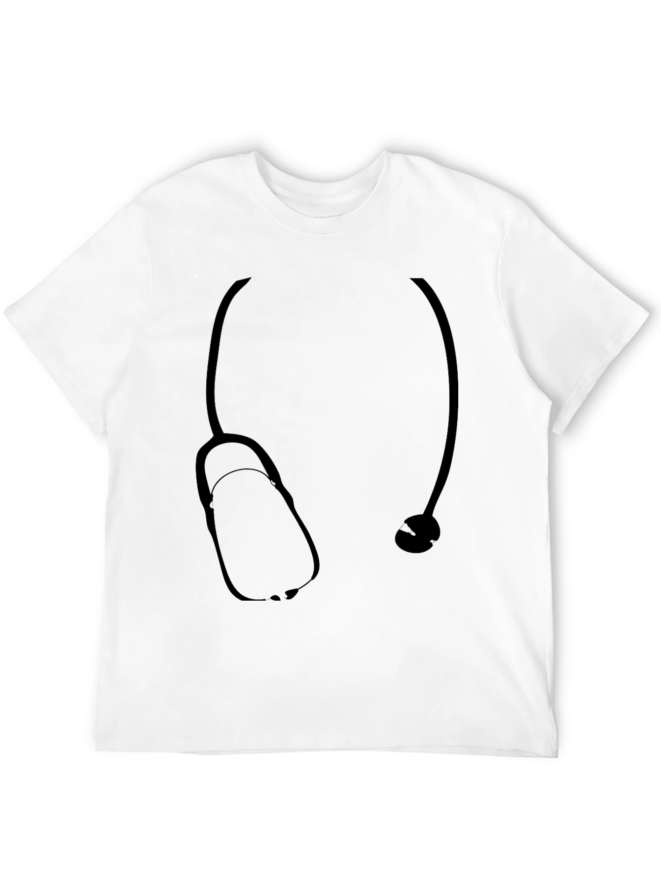 Black Stethoscope Graphic Tee - Medical Professional Apparel view 12