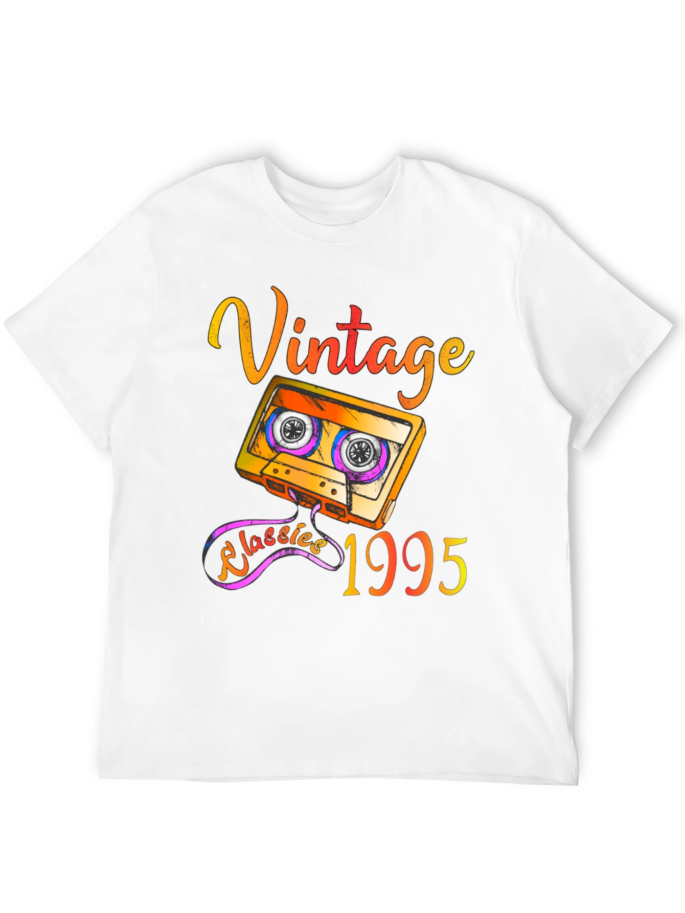 Black Vintage 1995 Cassette Tape T-Shirt - Retro Classics view 12