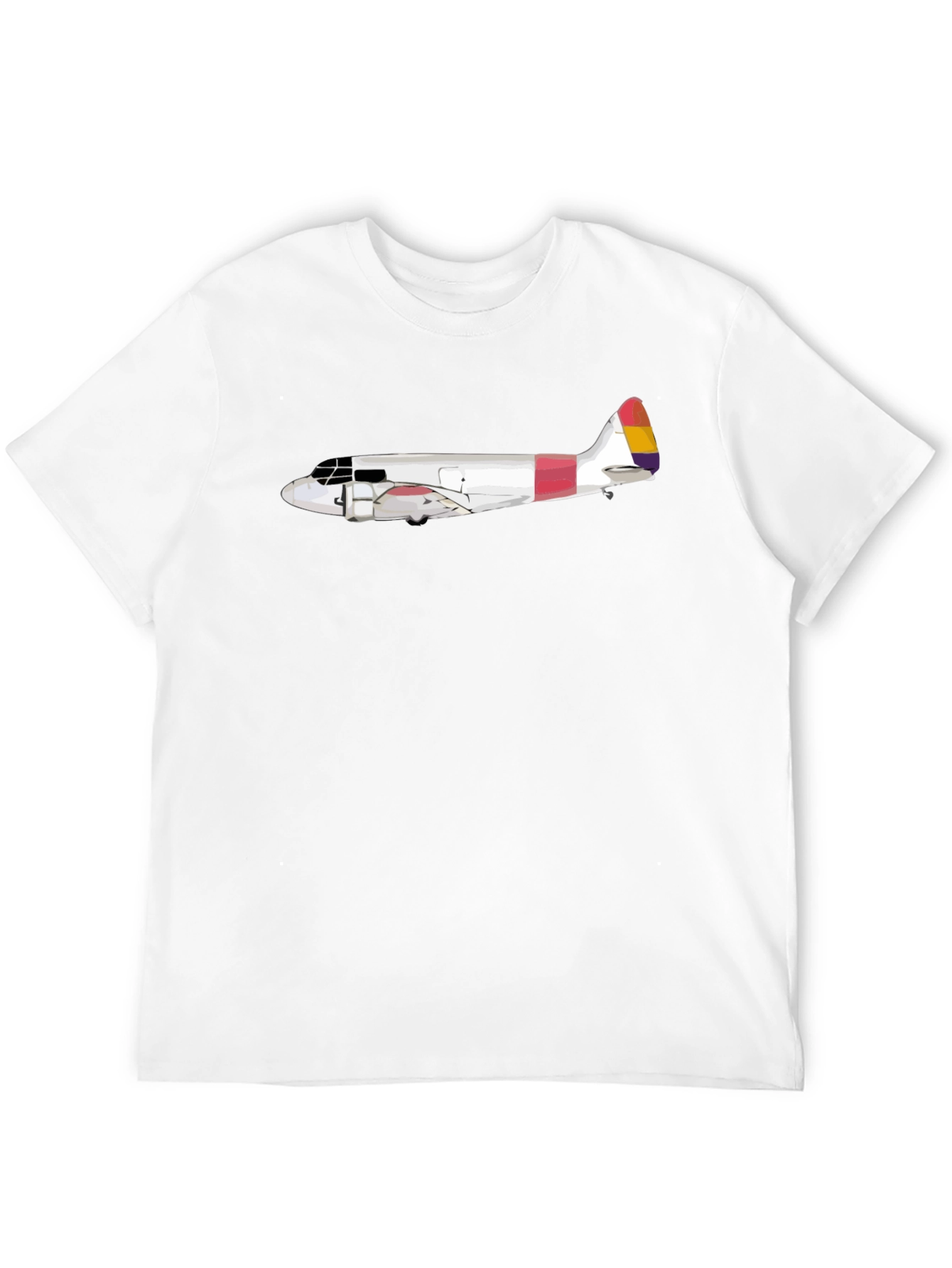 Black Vintage Airplane Graphic Tee - Stylish & Unique view 12
