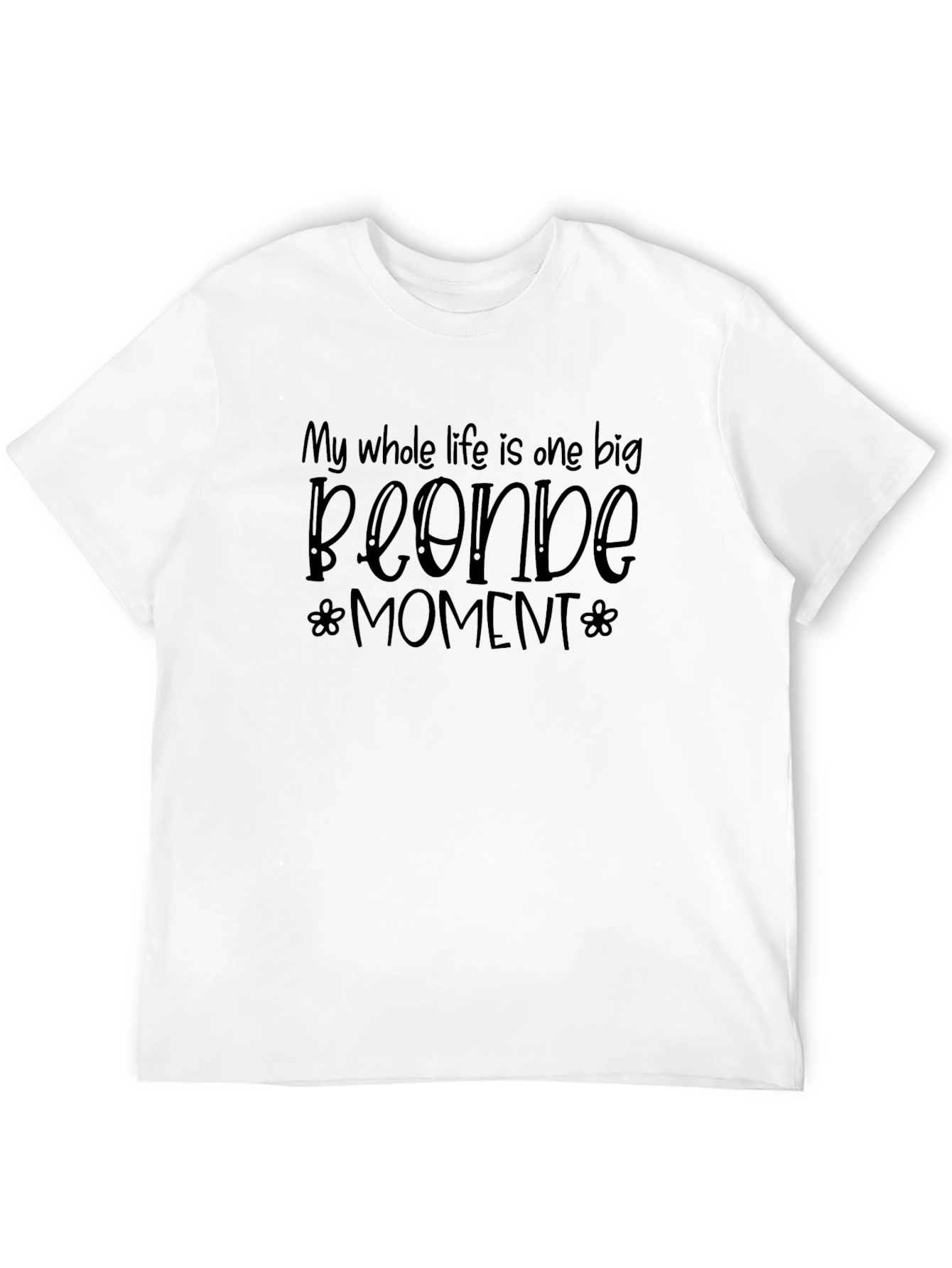 Black Blonde Moment Graphic Tee - Unisex Black T-Shirt view 12