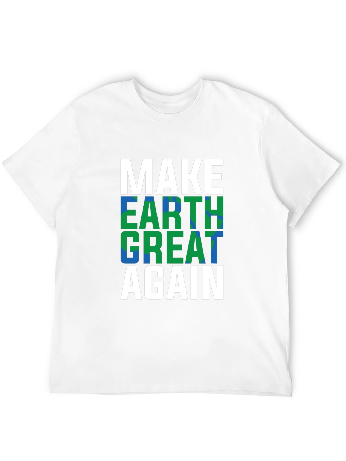 Black Make Earth Great Again T-Shirt view 12