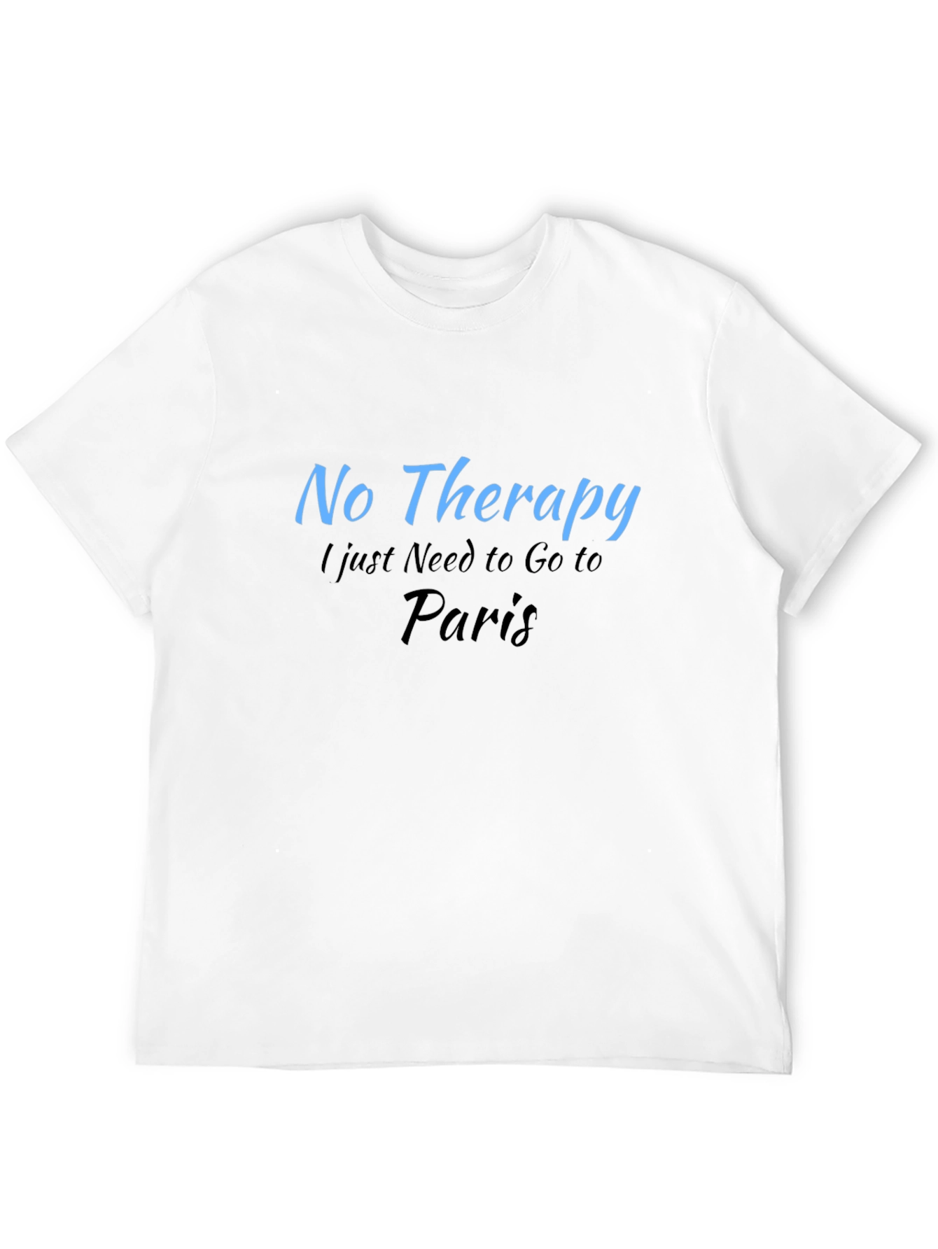 Black No Therapy Paris T-Shirt view 12