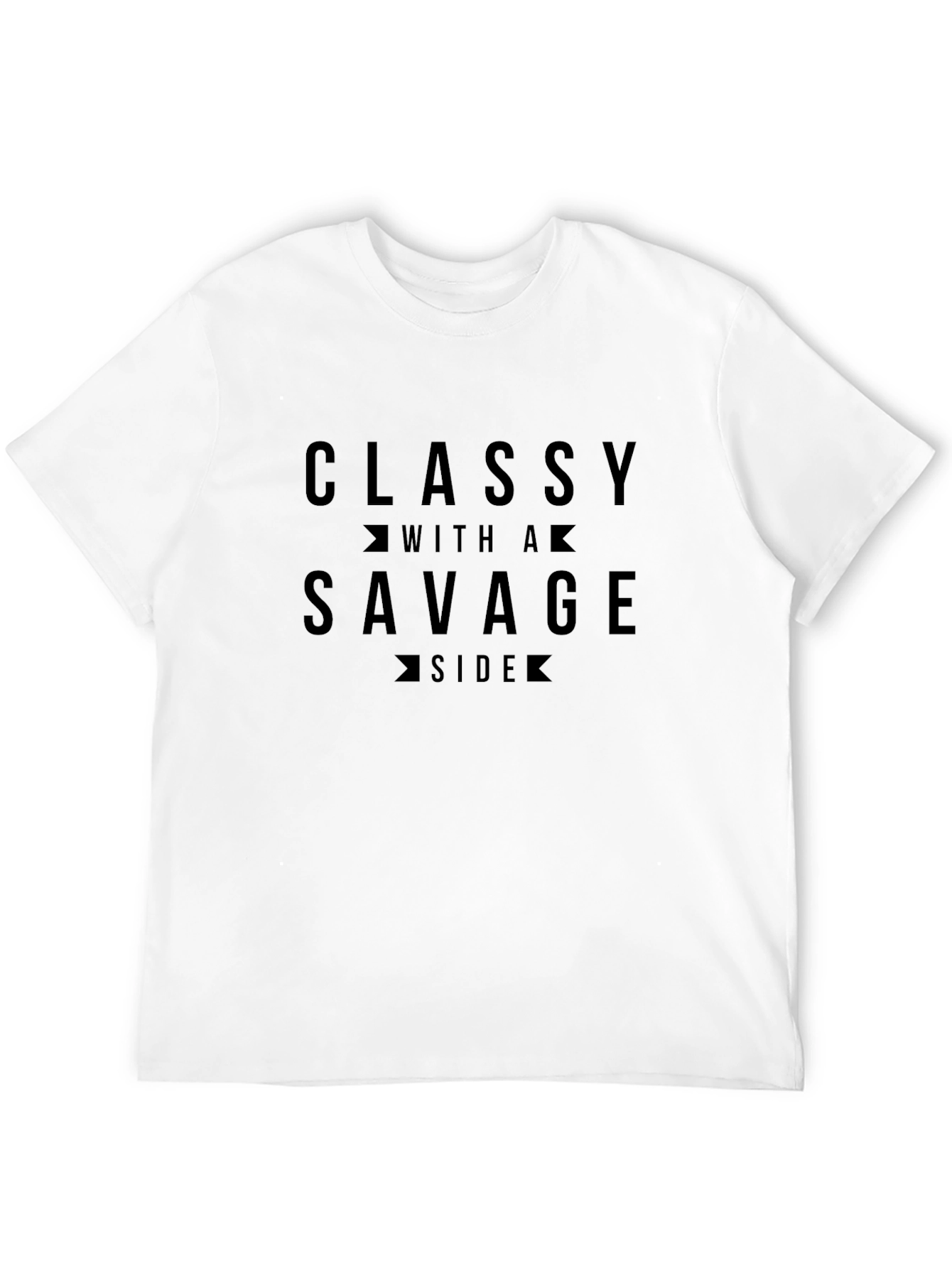 Black Classy With A Savage Side Graphic T-Shirt view 12