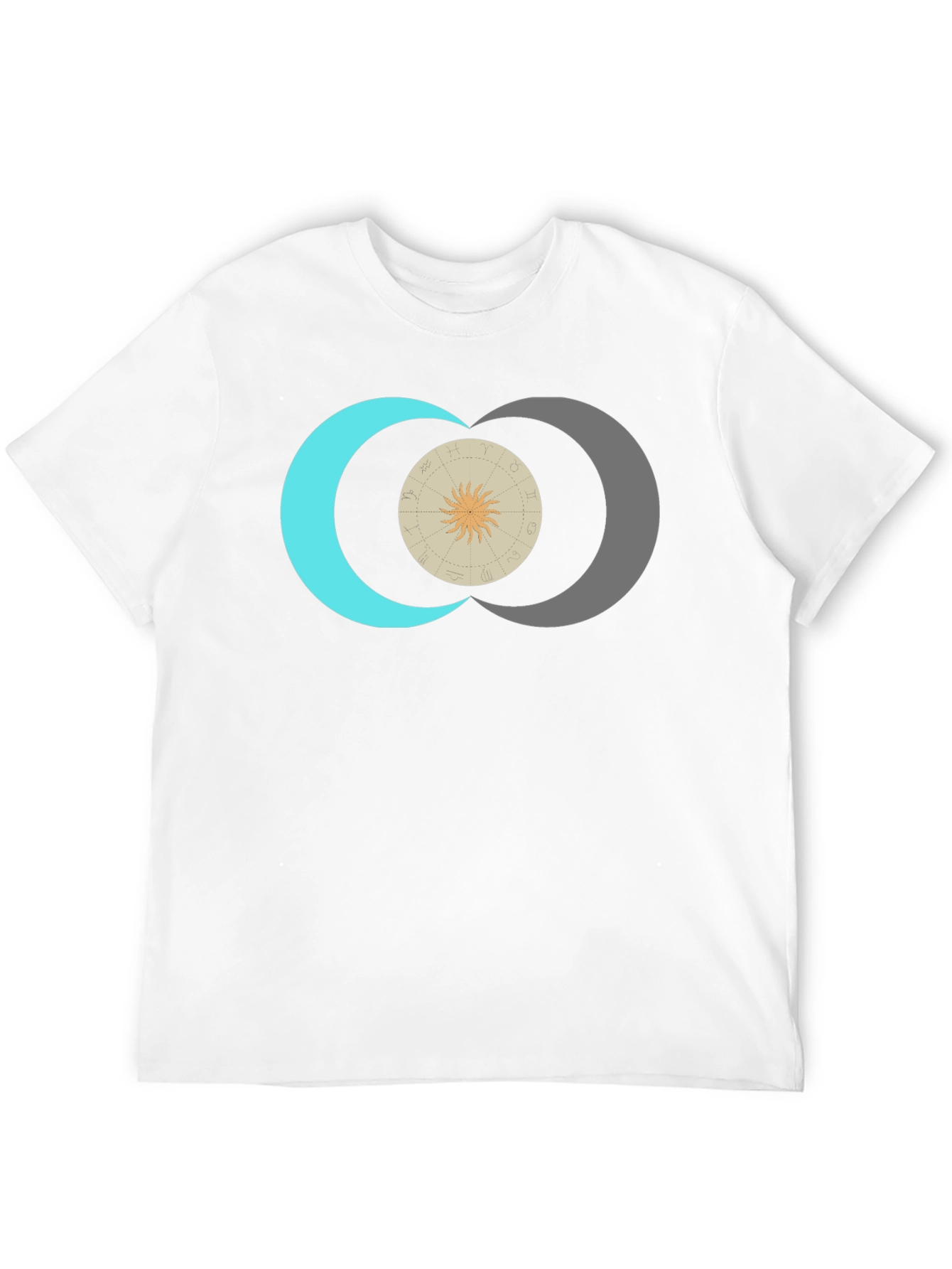 Black Celestial Sun & Moon Graphic Tee - Black view 12