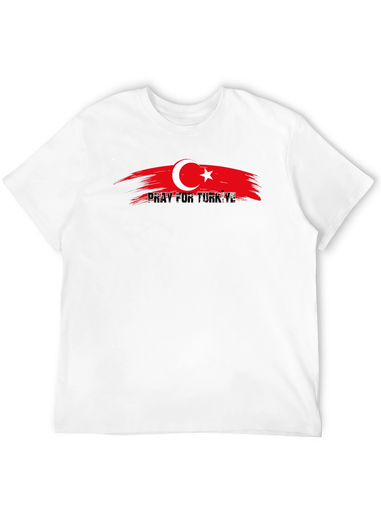 Black Pray for Turkiye Black T-Shirt view 12