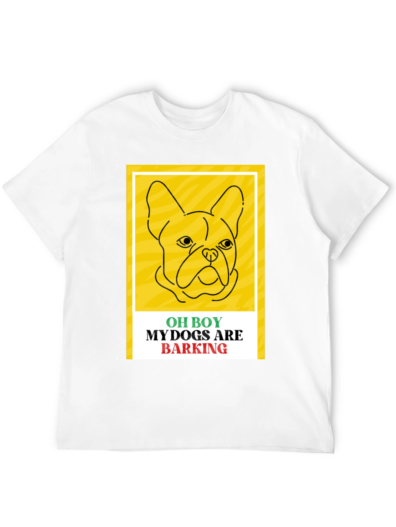 Black Funny Dog T-Shirt - Oh Boy My Dogs Are Barking view 12