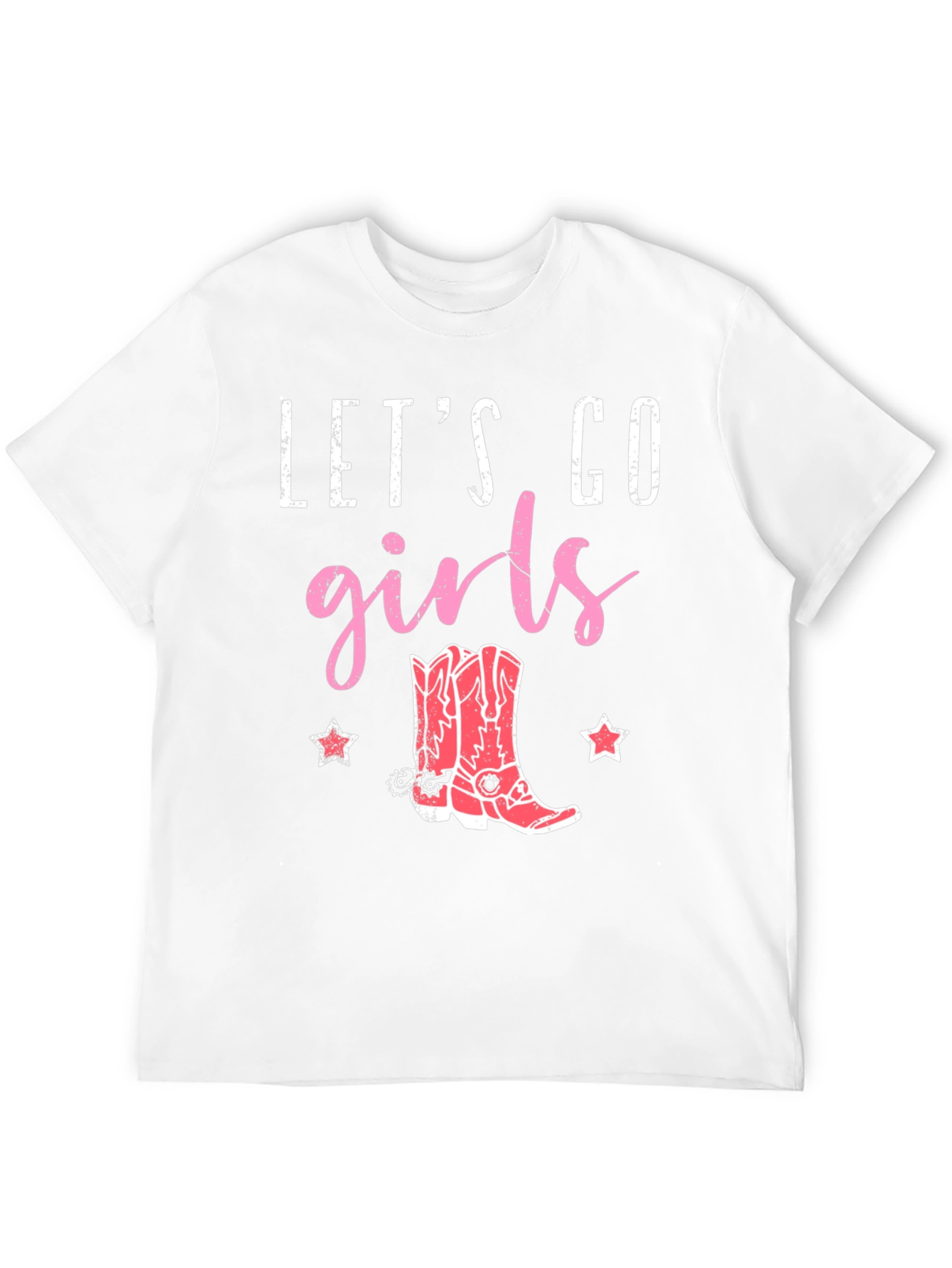 Black Let's Go Girls Cowboy Boot Graphic Tee view 12