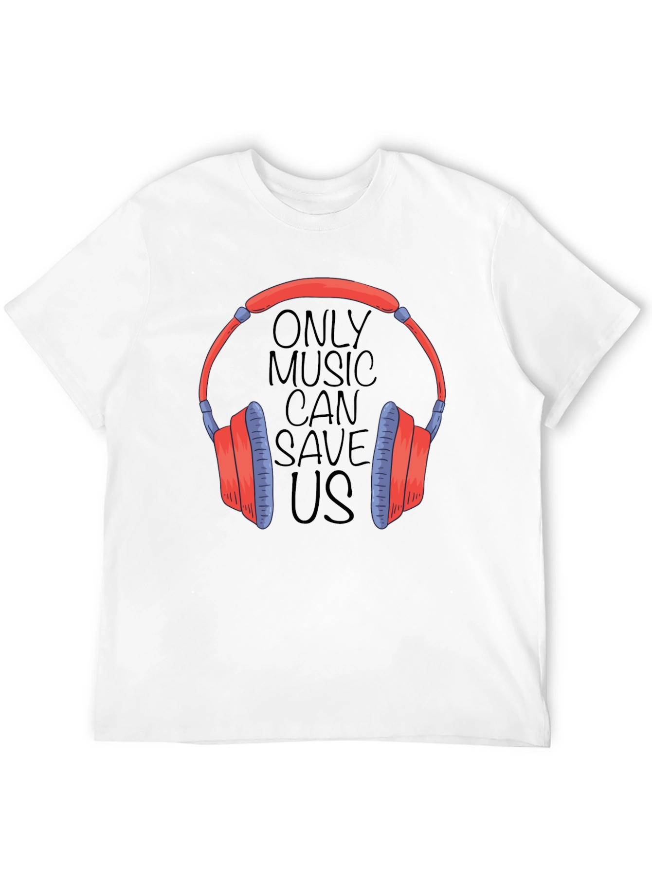 Black Music Lover T-Shirt: Headphones Graphic Tee view 12
