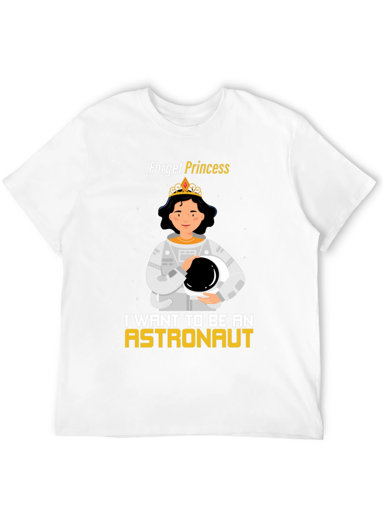 Black Forget Princess, Astronaut T-Shirt view 12