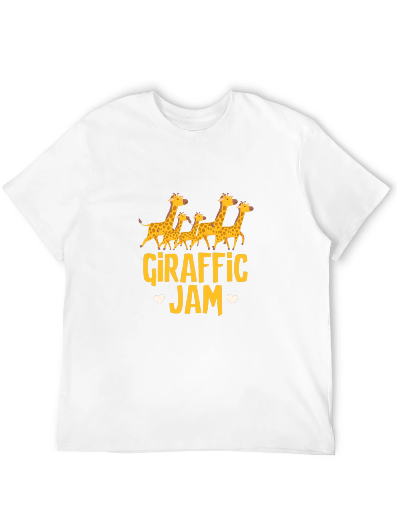 Black Giraffe Jam Graphic Tee - Black Cotton T-Shirt view 12