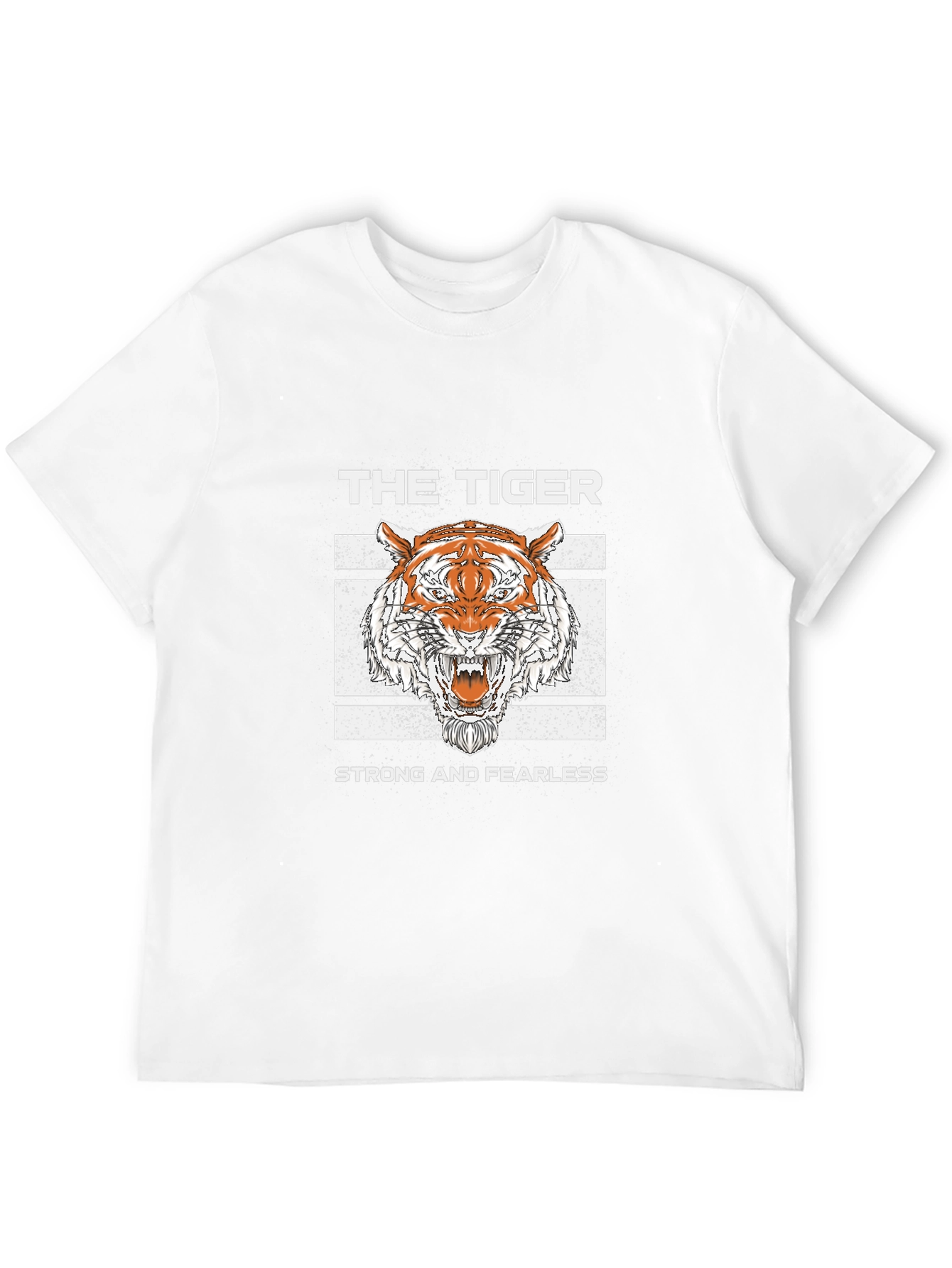Black The Tiger T-Shirt - Strong and Fearless Graphic Tee view 12