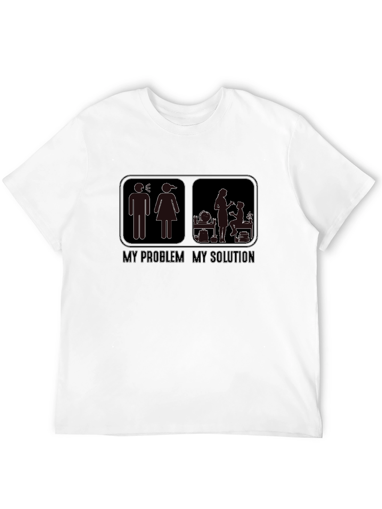 Black My Problem, My Solution Graphic T-Shirt view 12