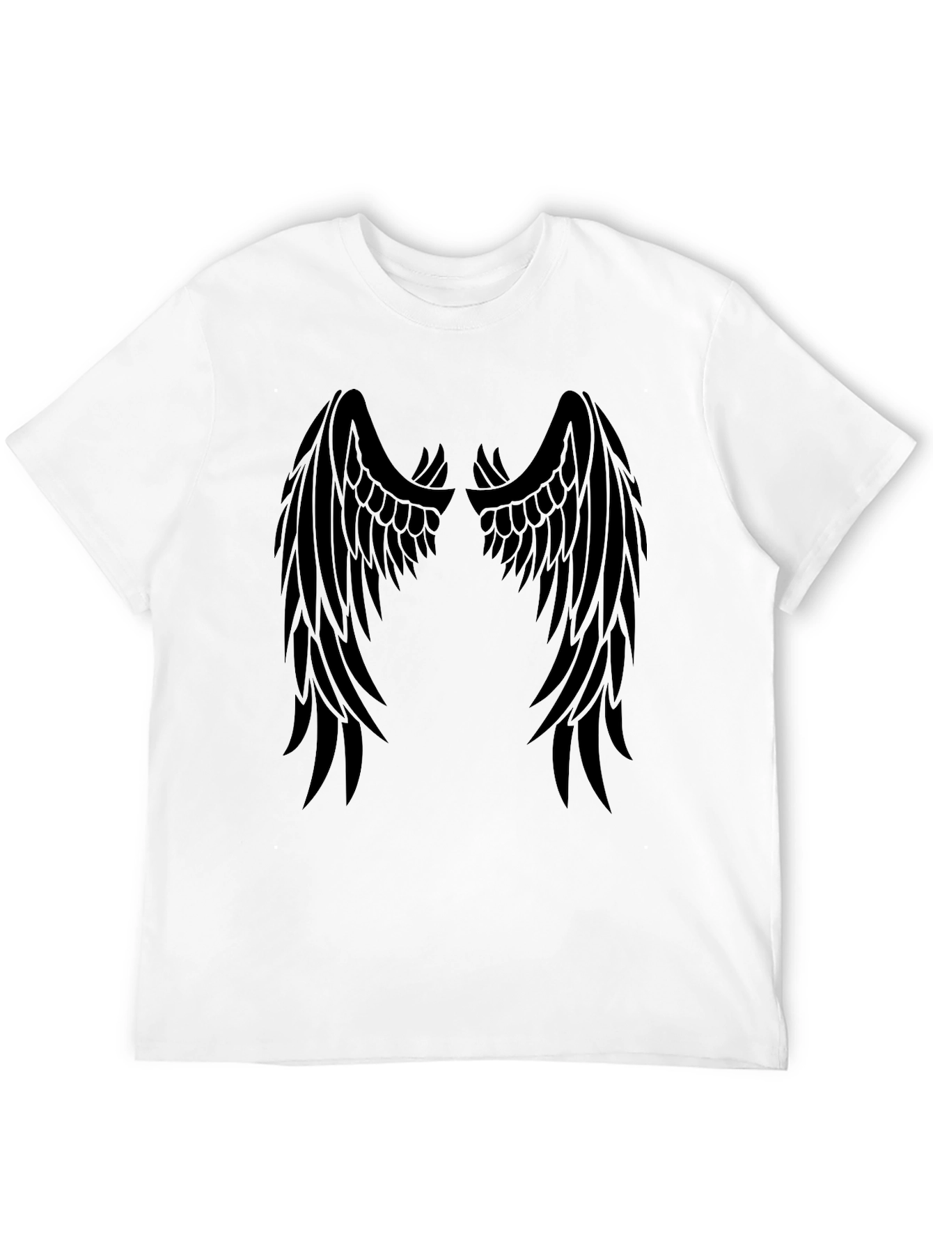 Black Black Wings Graphic Tee - Men's Stylish Casual Shirt view 12