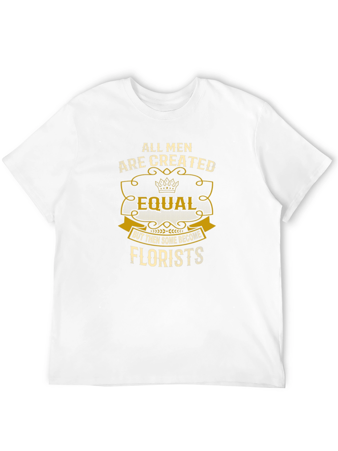Black All Men Are Created Equal Florist T-Shirt view 12