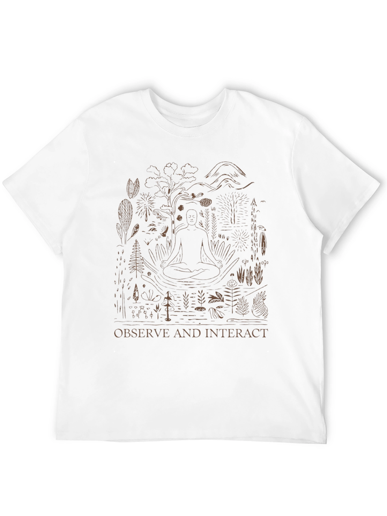 Black Observe and Interact Graphic Tee view 12