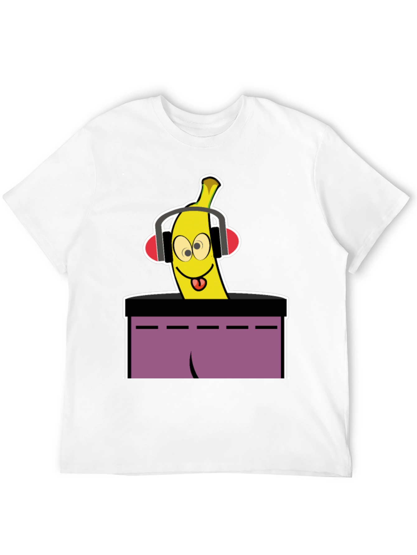 Black DJ Banana T-Shirt - Quirky Graphic Tee view 12