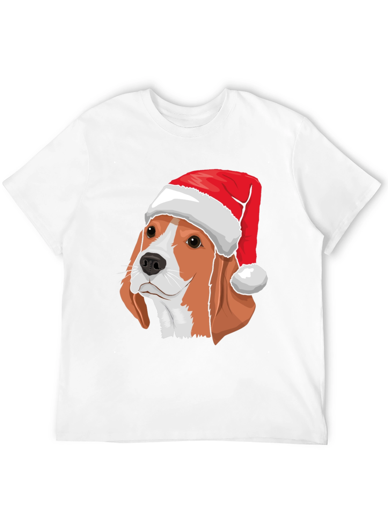 Black Festive Beagle Christmas T-Shirt view 12