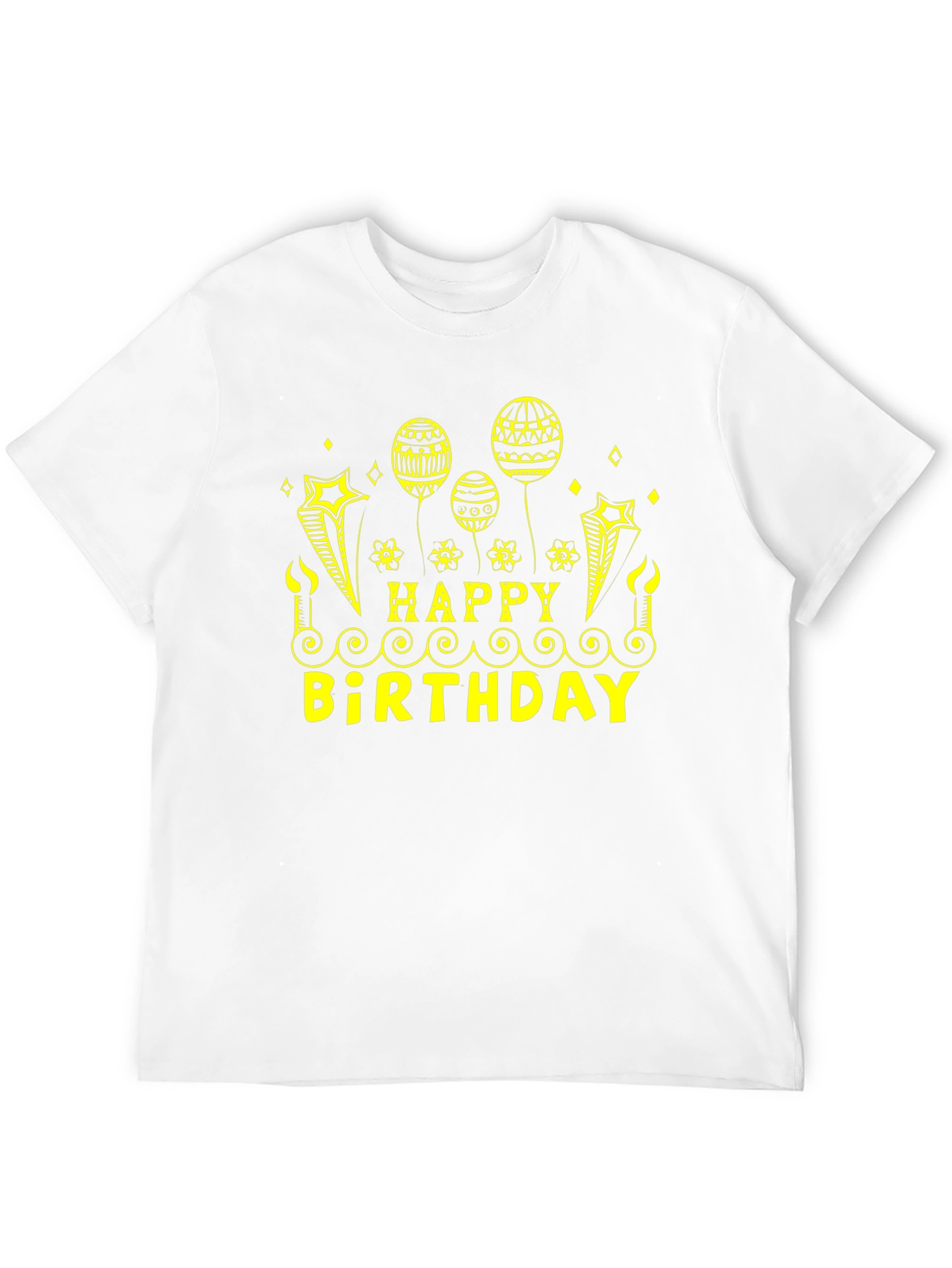Black Happy Birthday Black T-Shirt view 12