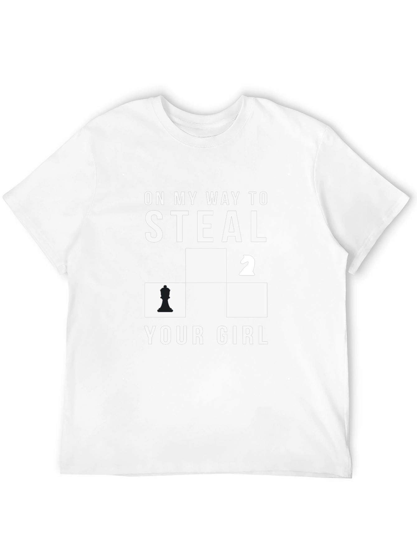 Black Chess Steal Your Girl Graphic Tee view 12