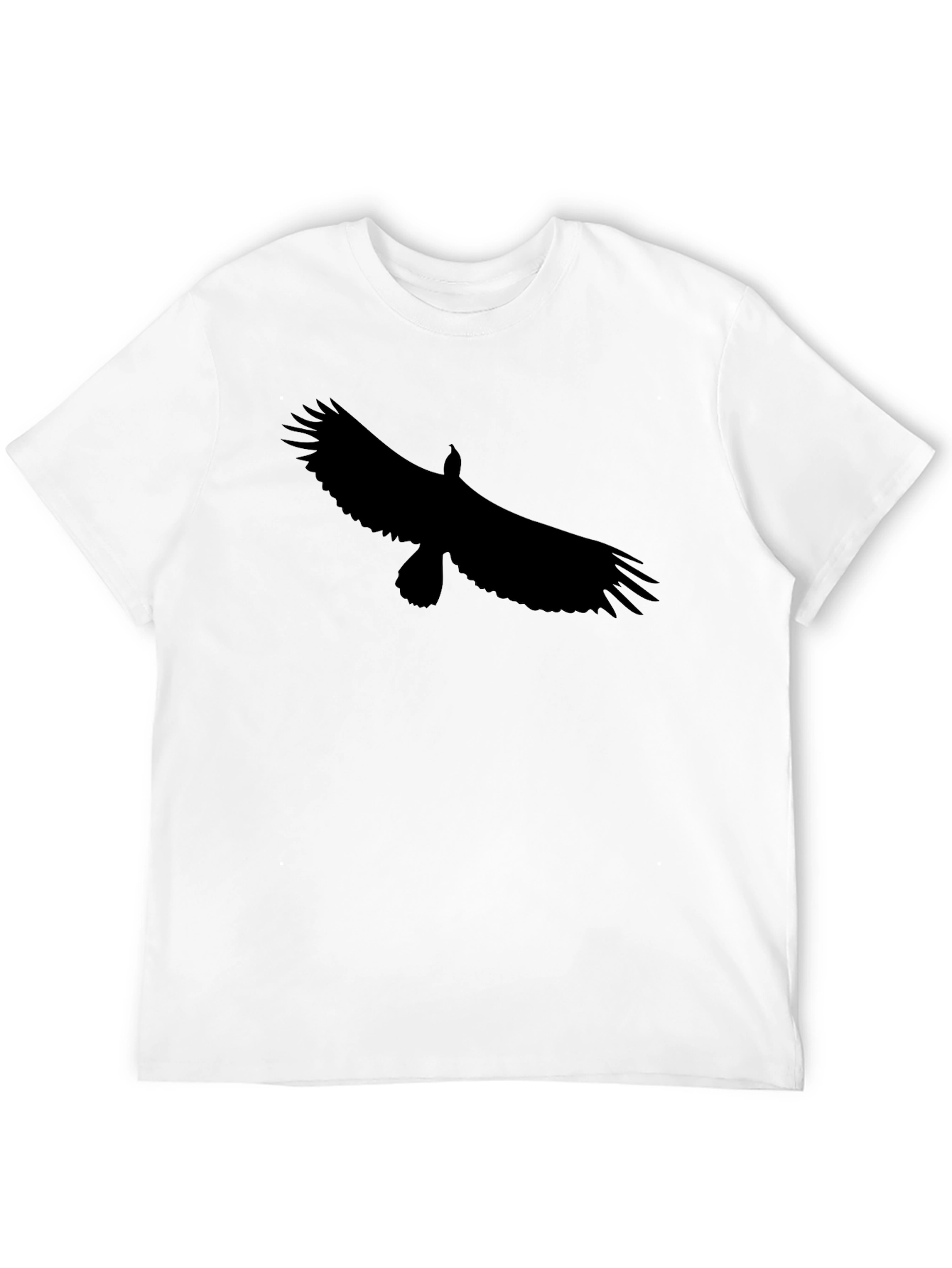 Black Men's Black Eagle Graphic Tee - Stylish Casual Wear view 12