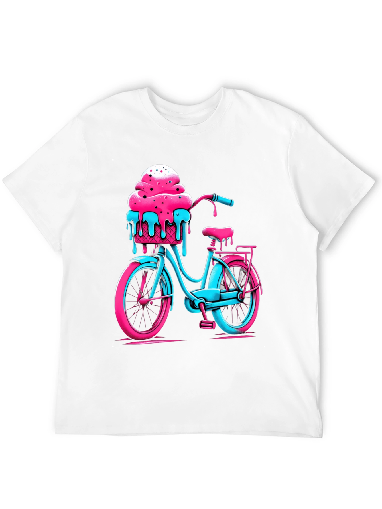 Black Ice Cream Bike Graphic Tee - Cool Summer Vibes view 12