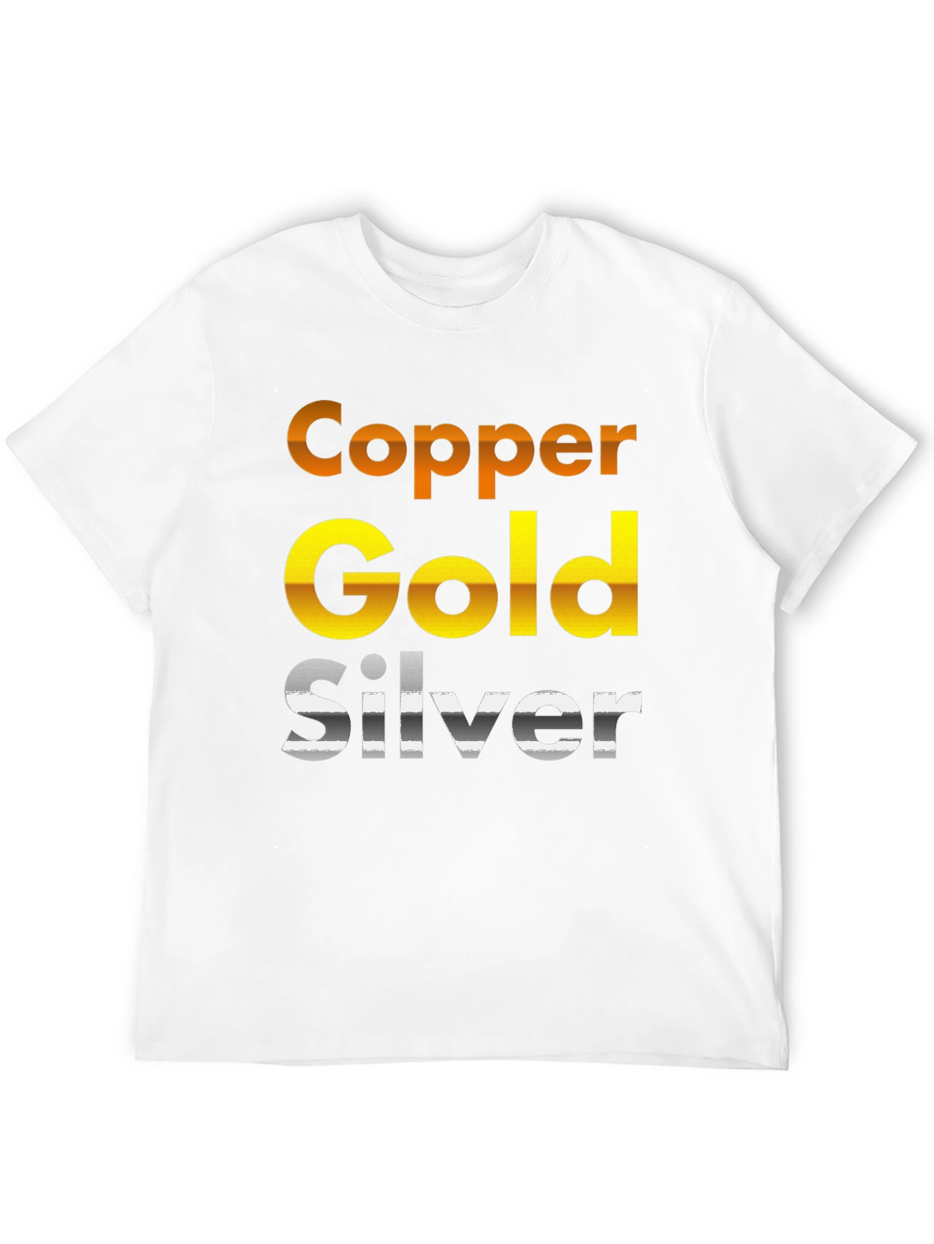 Black Copper Gold Silver T-Shirt view 12