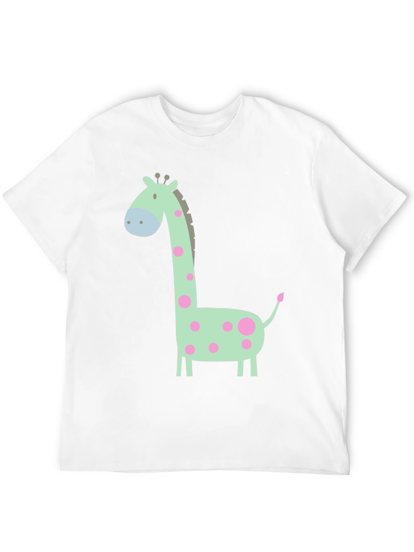 Black Giraffe Graphic Tee - Cute Cartoon Animal Shirt view 12