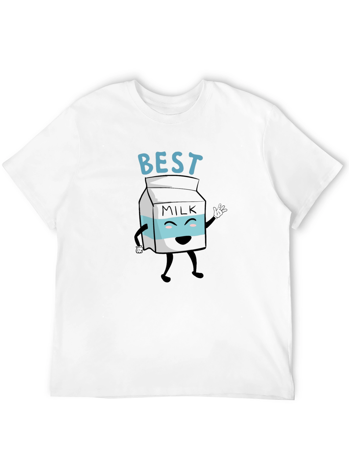 Black Best Milk Cartoon Graphic Tee view 12