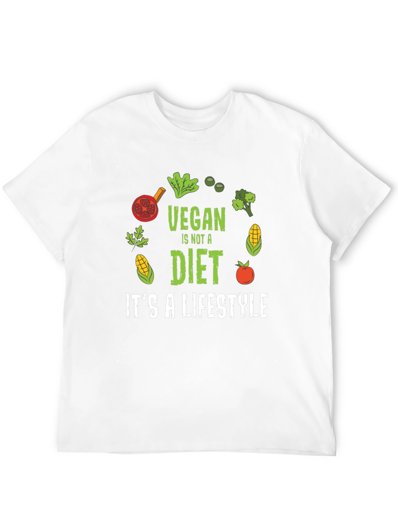 Black Vegan Lifestyle Graphic T-Shirt - Black view 12