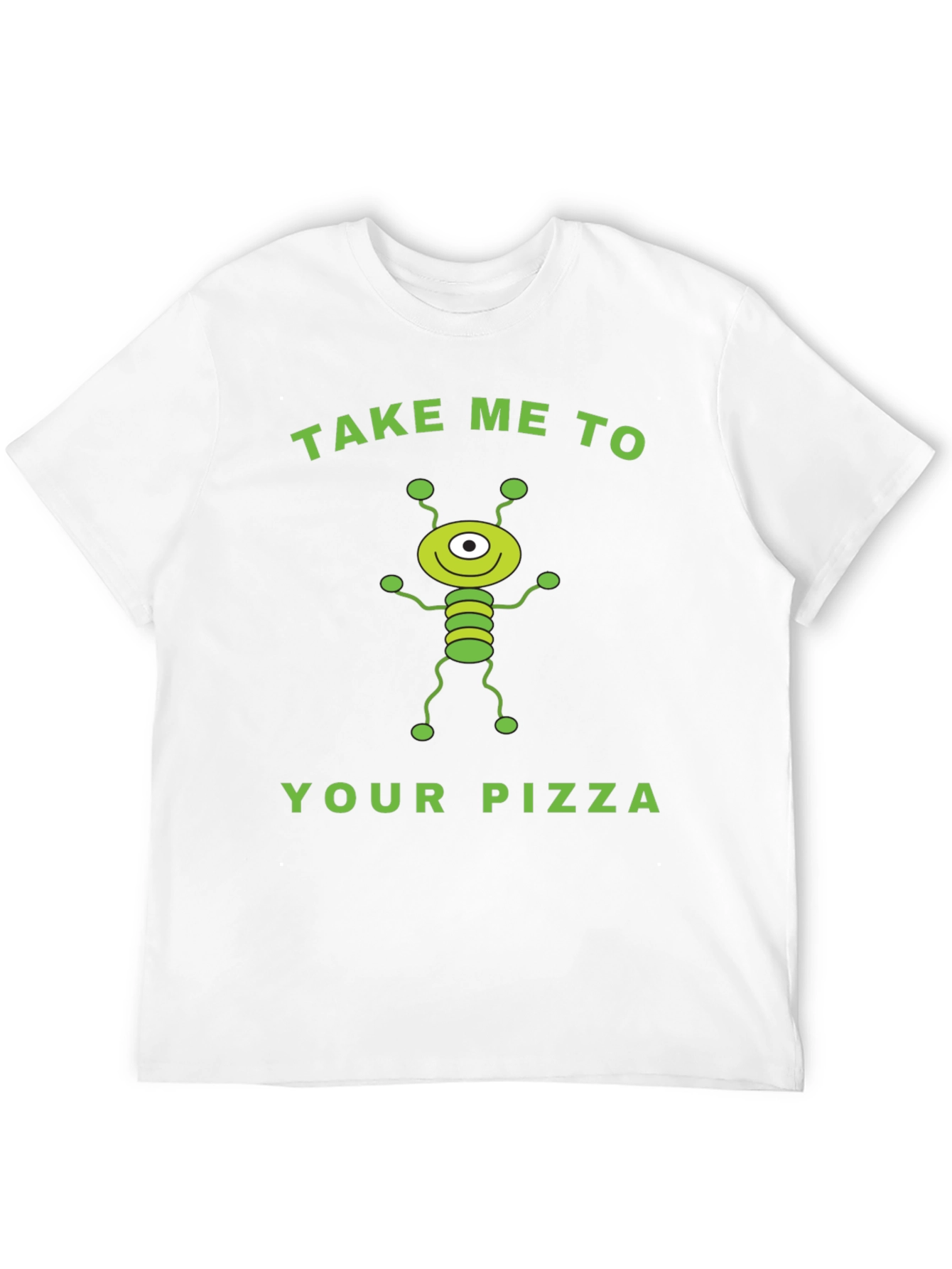 Black Alien Pizza Graphic Tee - Fun & Unique! view 12
