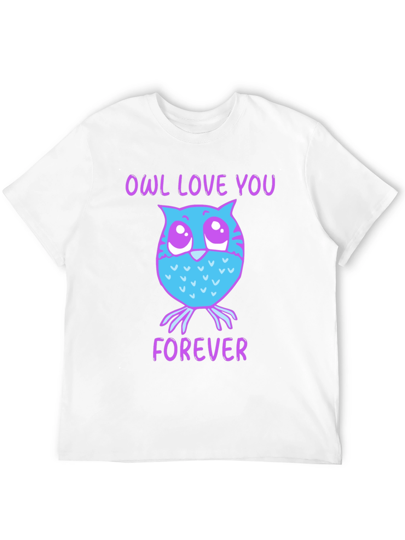 Black Owl Love You Forever Graphic T-Shirt view 12