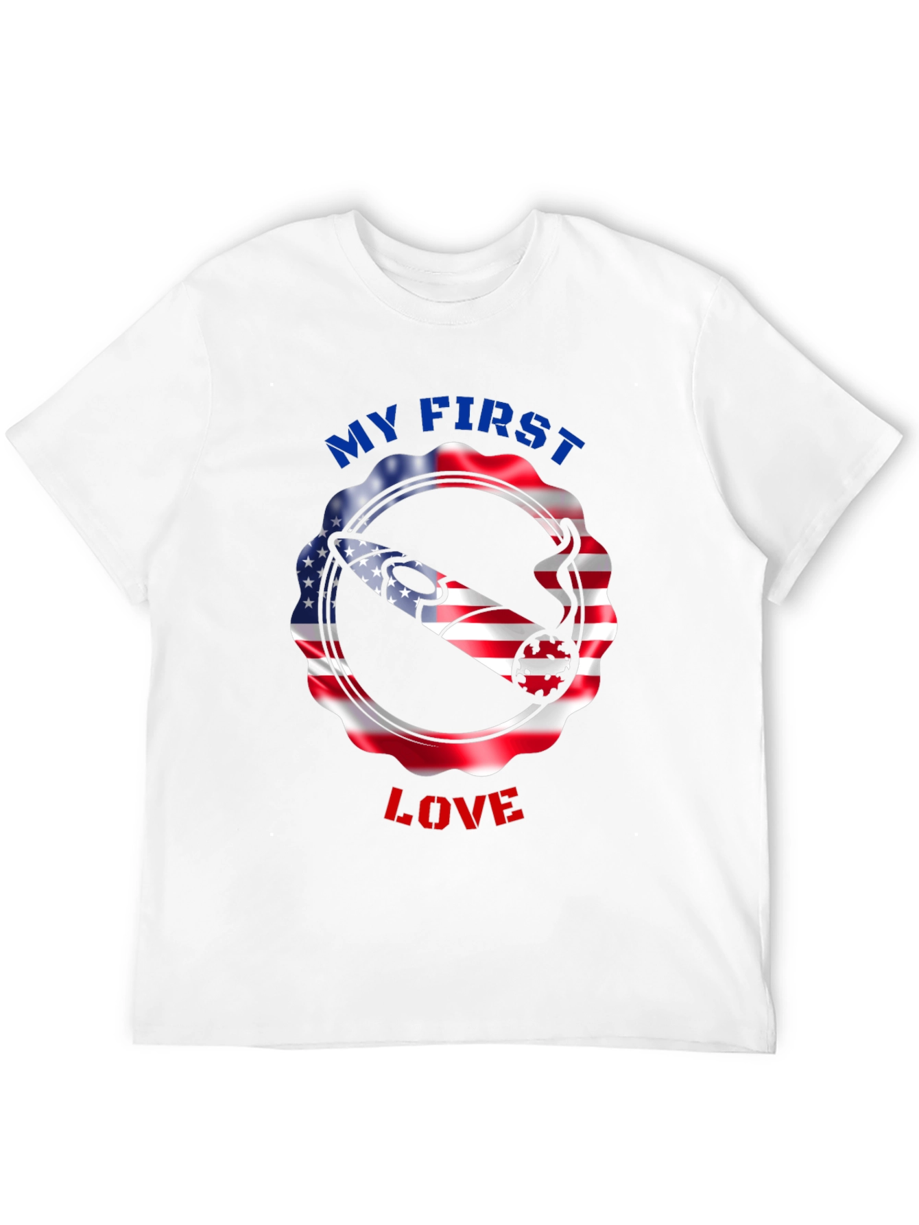 Black My First Love Graphic T-Shirt view 12
