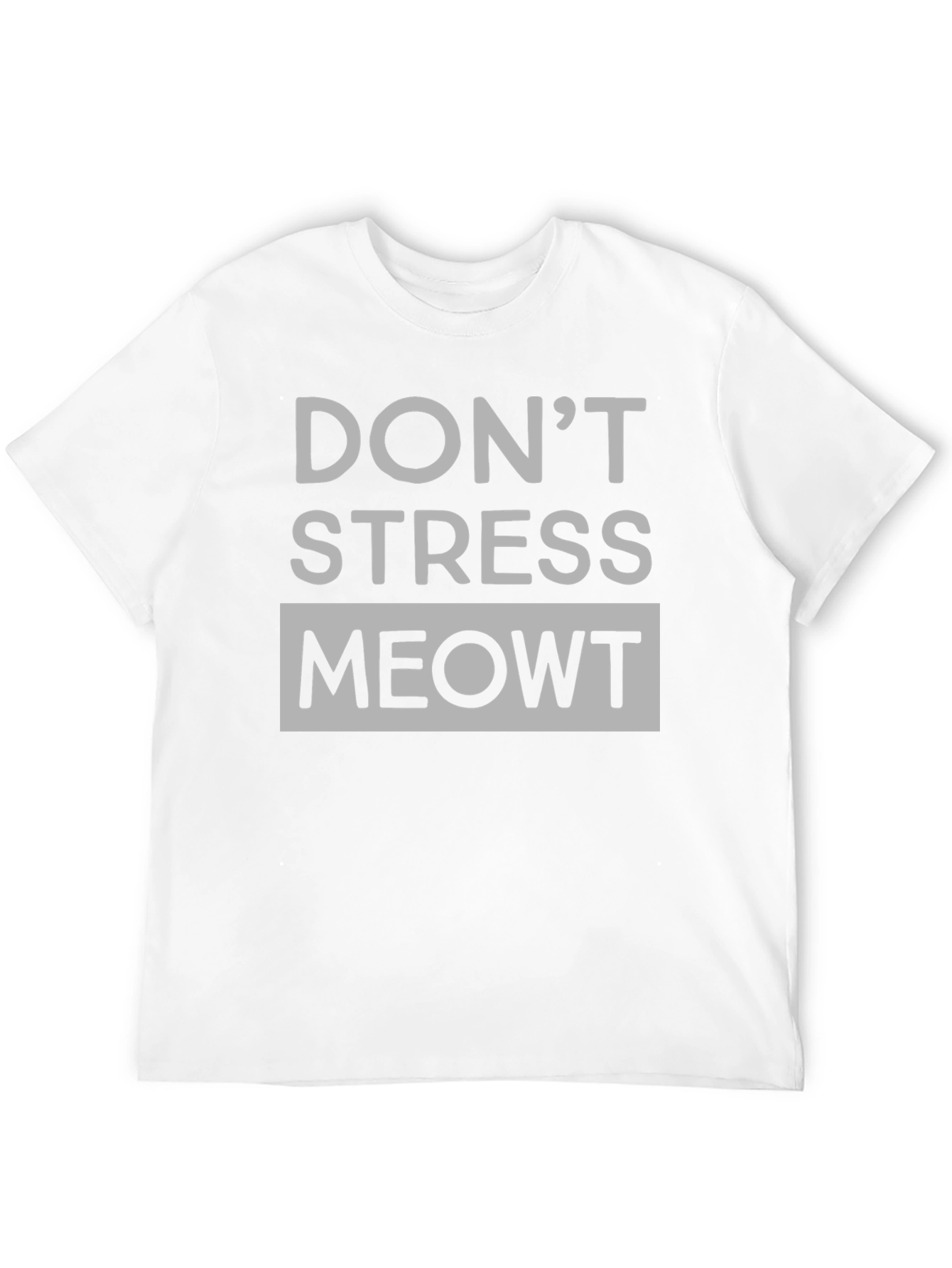 Black Don't Stress Meowt Black Graphic Tee view 12