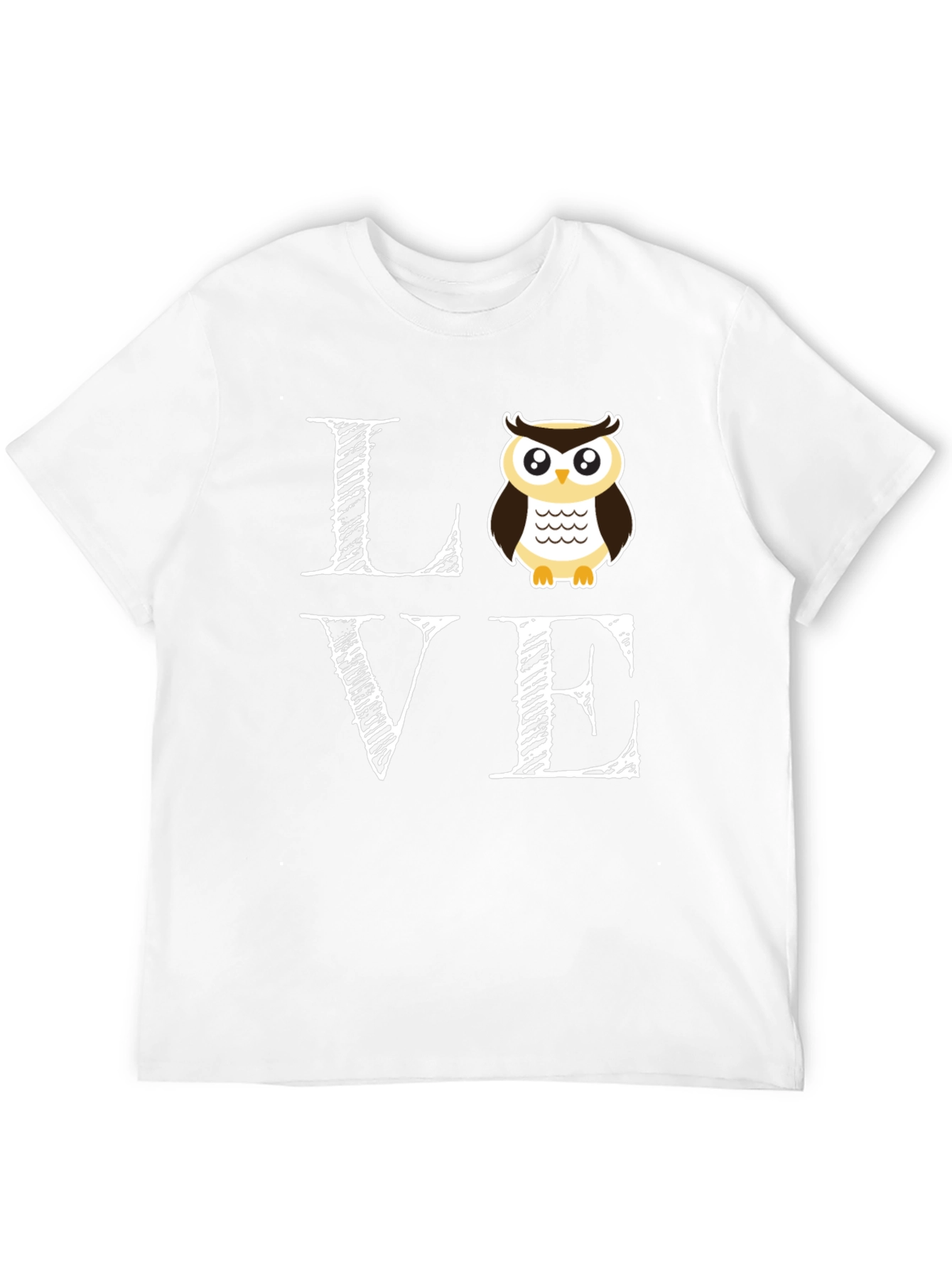 Black Owl Love T-Shirt - Cute Graphic Tee view 12
